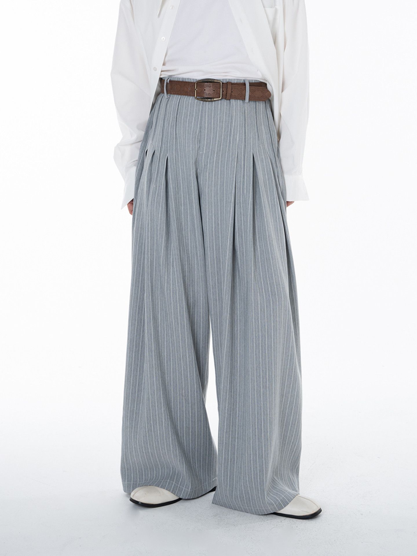 Other Men’s Premium pleated striped trousers Size US 30 / EU 46 - 3 Thumbnail