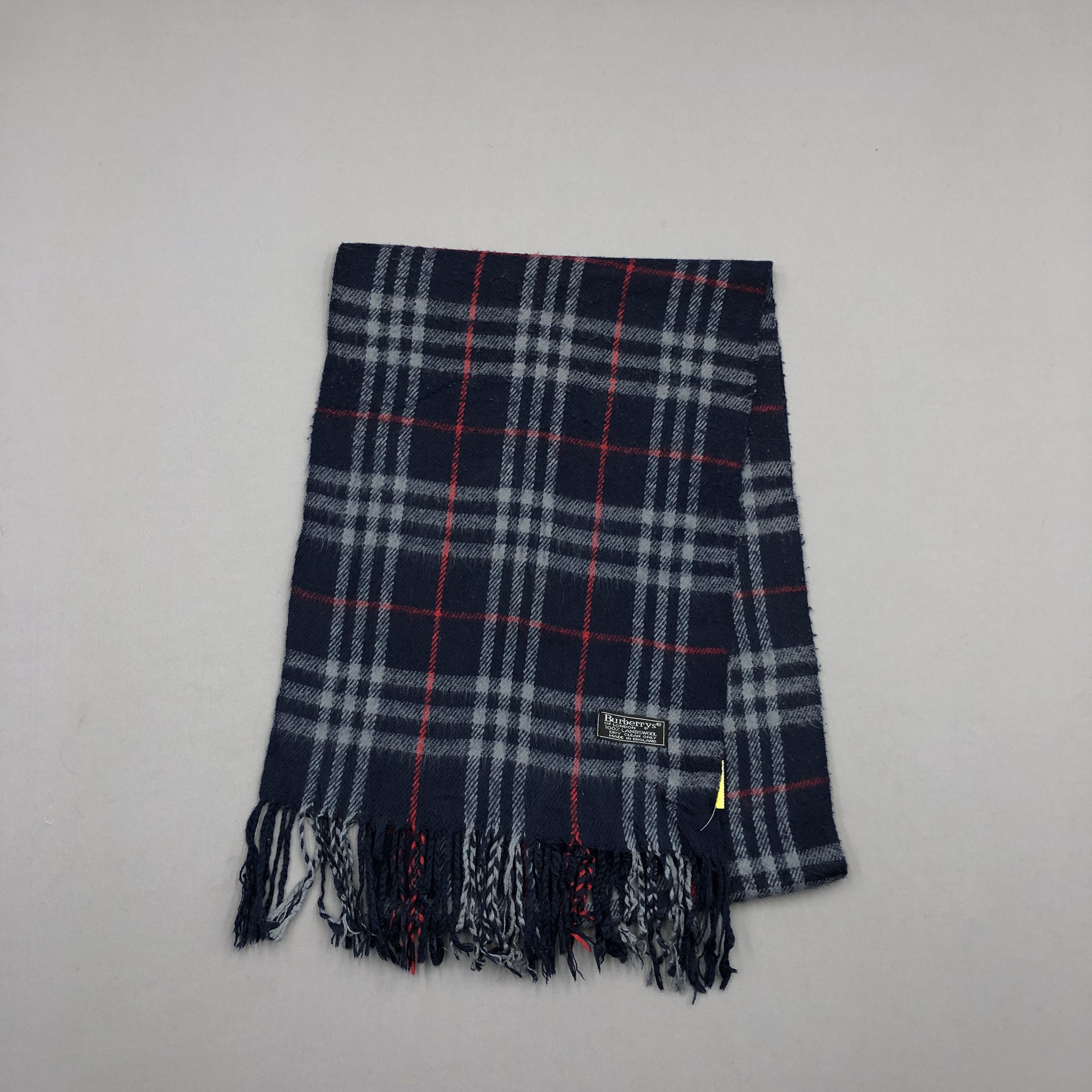 Burberry Vintage Burberry Scarf Muffler Wool Cashmere Scarves Size ONE SIZE - 3 Thumbnail
