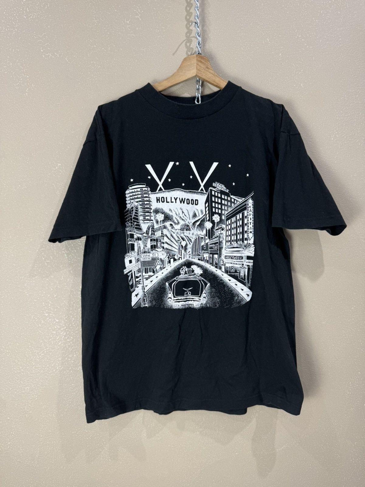 WWE Vintage 1998 WWE WCW Hollywood Tee Large Size US L / EU 52-54 / 3 - 1 Thumbnail
