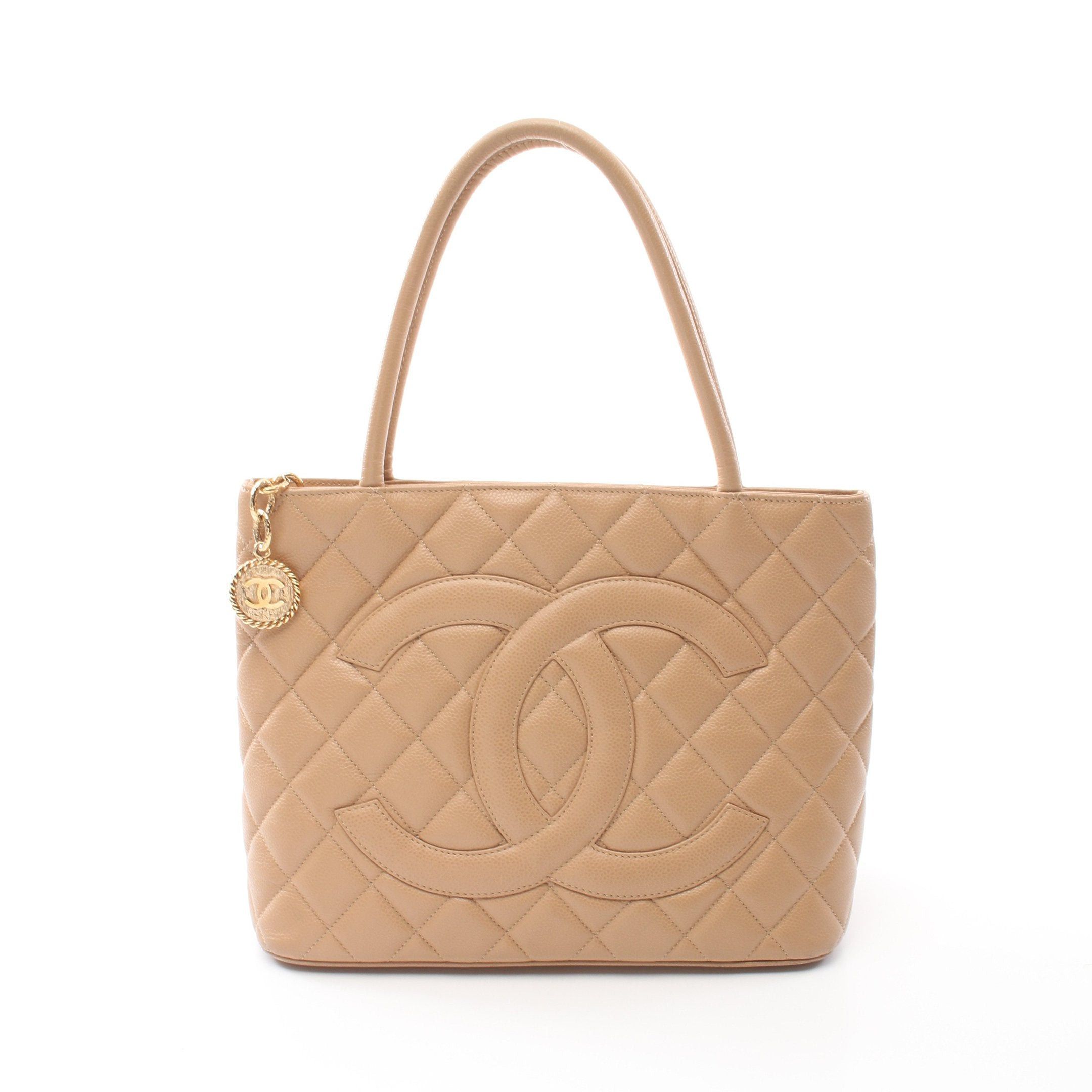 Chanel Chanel Reissue Tote Handbag Bag Caviar Skin Beige Gold Hardware Size ONE SIZE - 1 Thumbnail