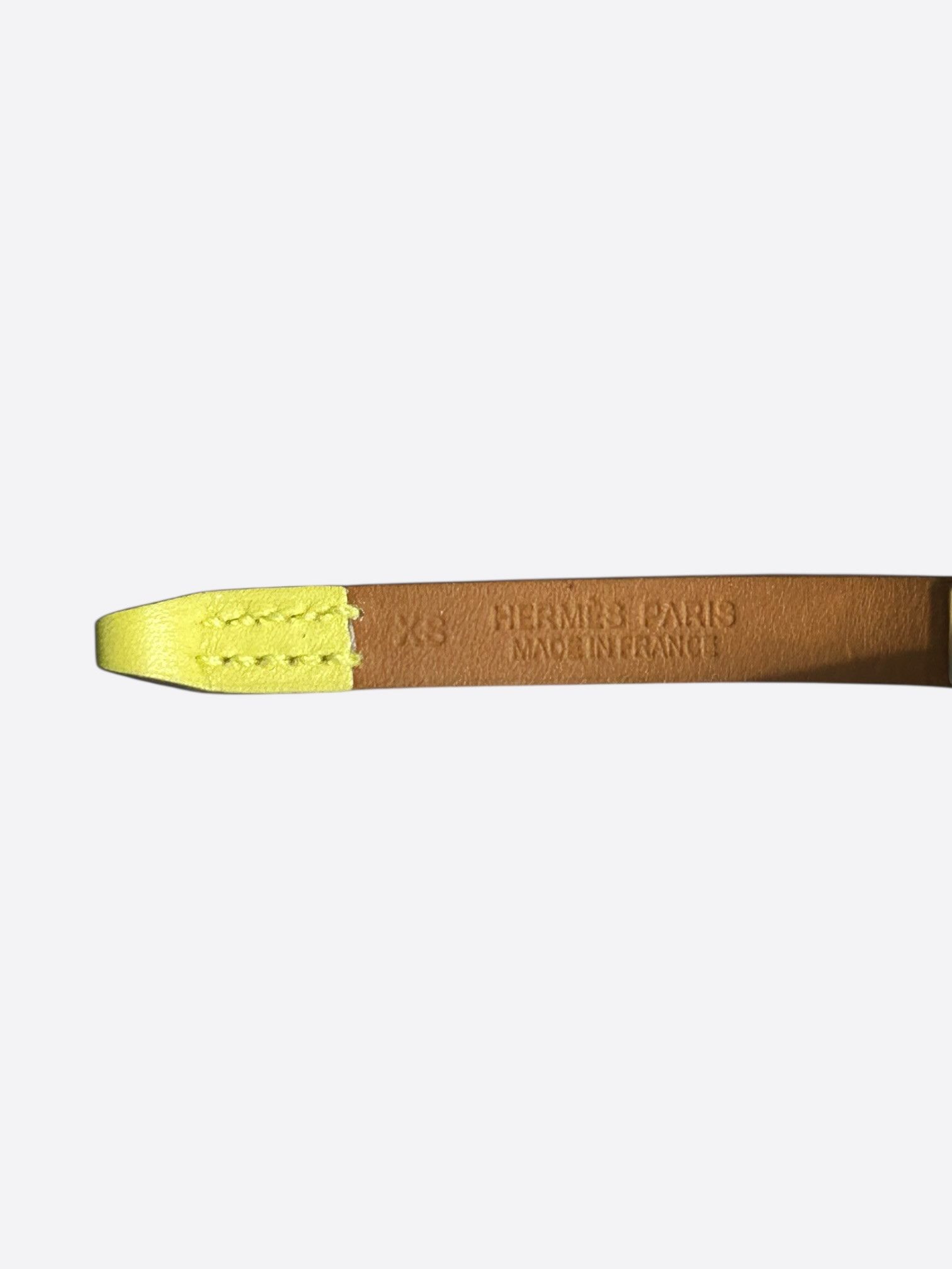 Hermes Hermes Yellow Swift & Palladium Hardware Mini Kelly Bracelet Size ONE SIZE - 3 Thumbnail