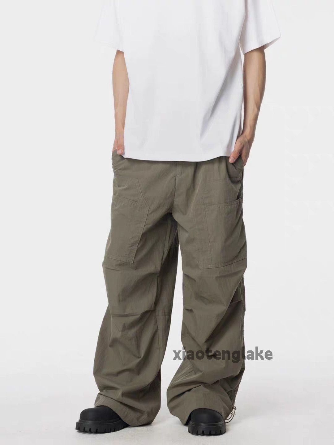 Designer × Vintage utility outdoor sports pleated skate hiphop cargo pants Size US 34 / EU 50 - 2 Thumbnail