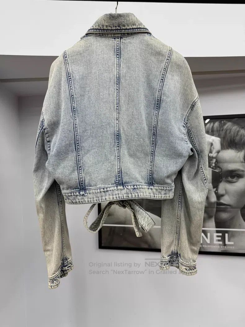 Chanel Chanel Make an old ruffled denim jacket Size XXS / US 00 / IT 34 - 3 Thumbnail