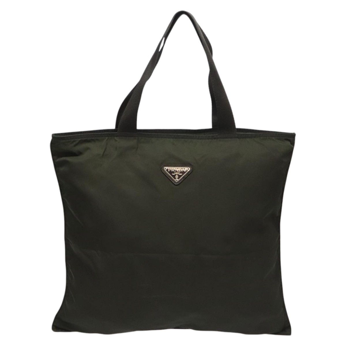 Prada Tessuto Khaki Synthetic Tote Bag (Pre-Owned) Size ONE SIZE - 1 Thumbnail