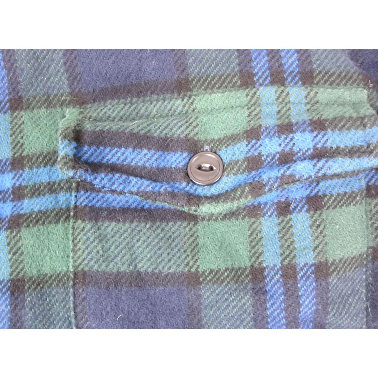 Taylor Stitch Taylor Stitch Shirt 40 Mens Blue Green Plaid Flannel Organic Cotton 90s Size US L / EU 52-54 / 3 - 6 Thumbnail