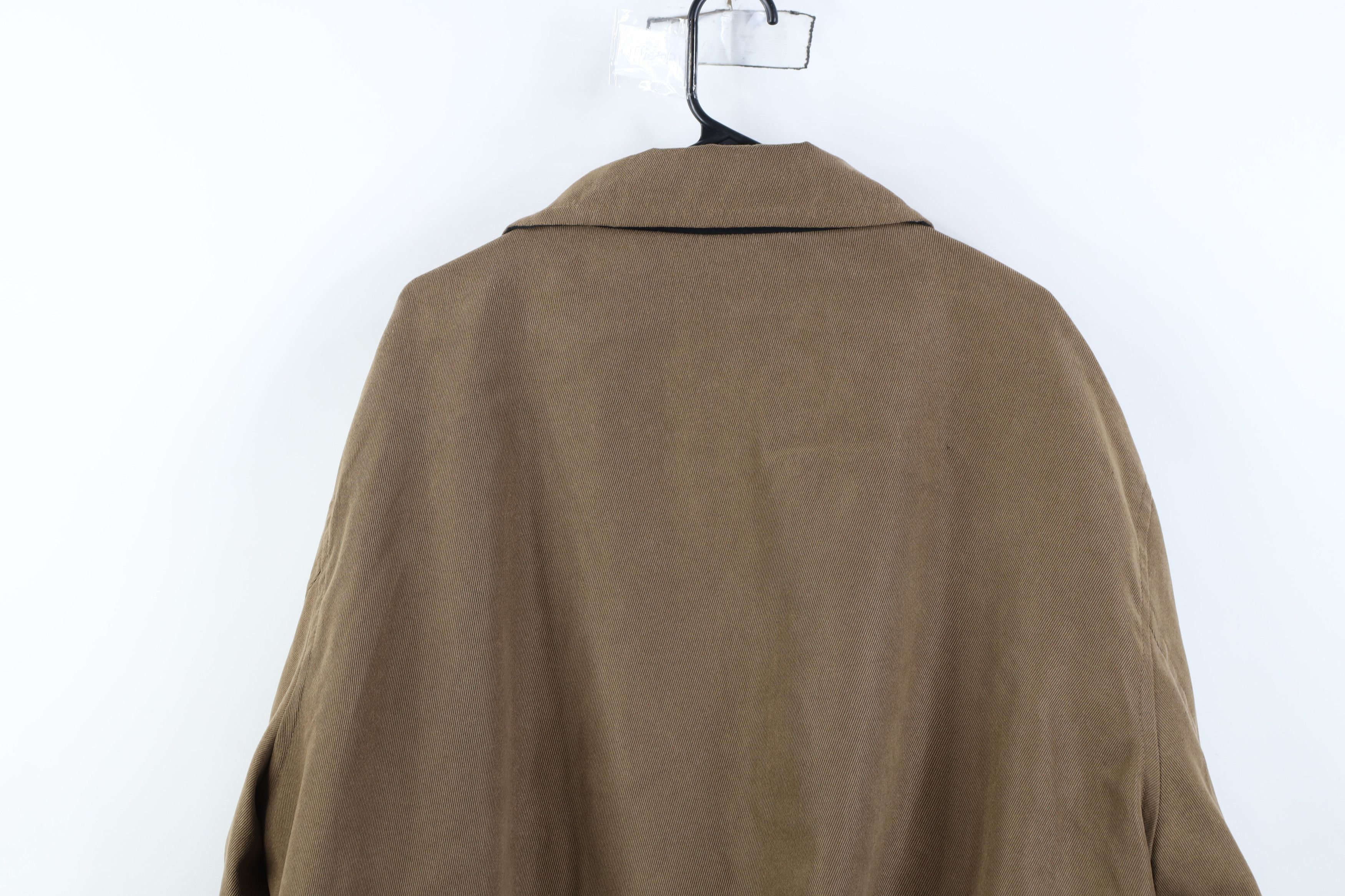Vintage Vintage 90s Streetwear Whipcord Full Zip Bomber Jacket Brown Size US XXL / EU 58 / 5 - 15 Thumbnail