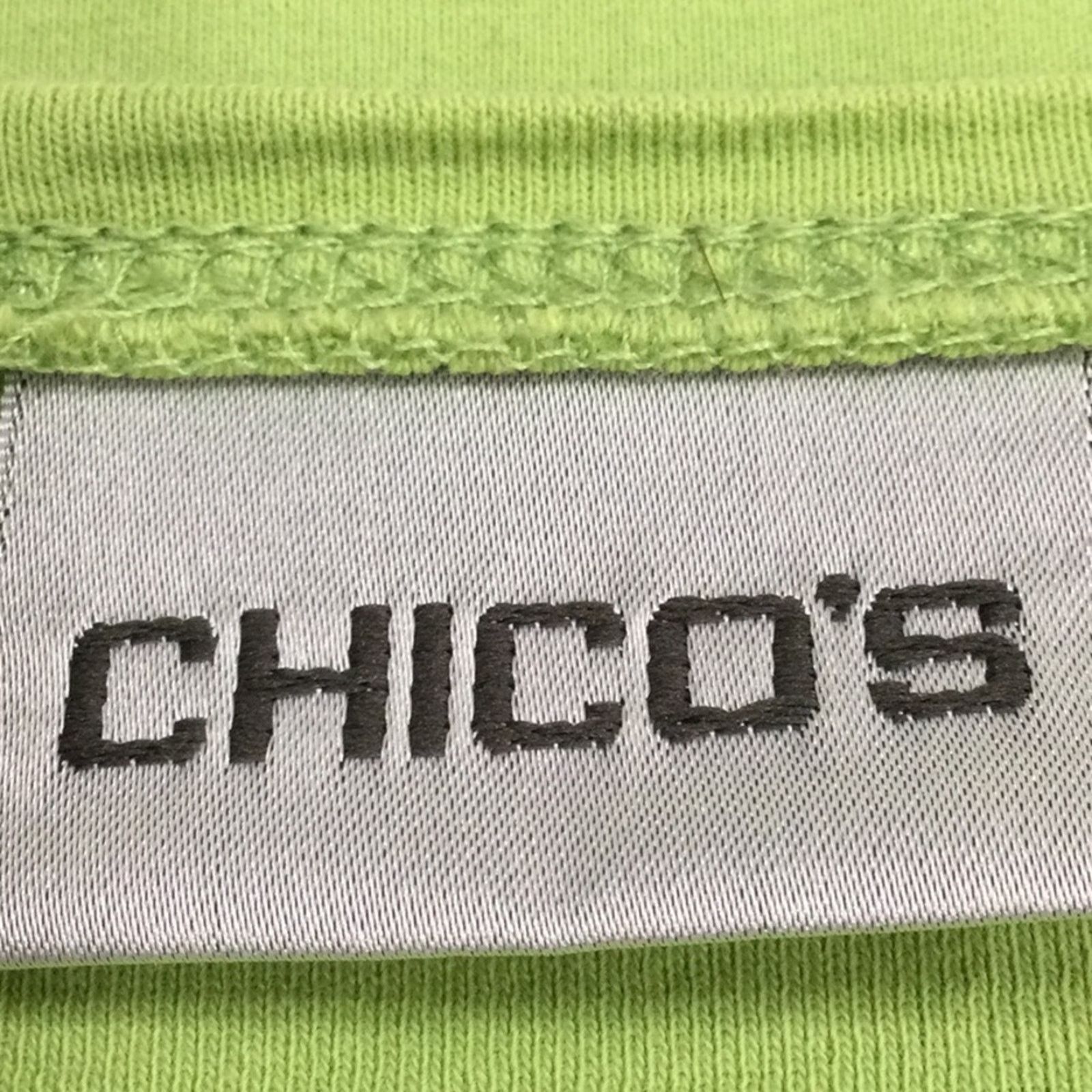 Chicos Chico's Lime Green 3/4 Sleeve V-neck T-shirt Size 2/L/12 Size L / US 10 / IT 46 - 10 Thumbnail