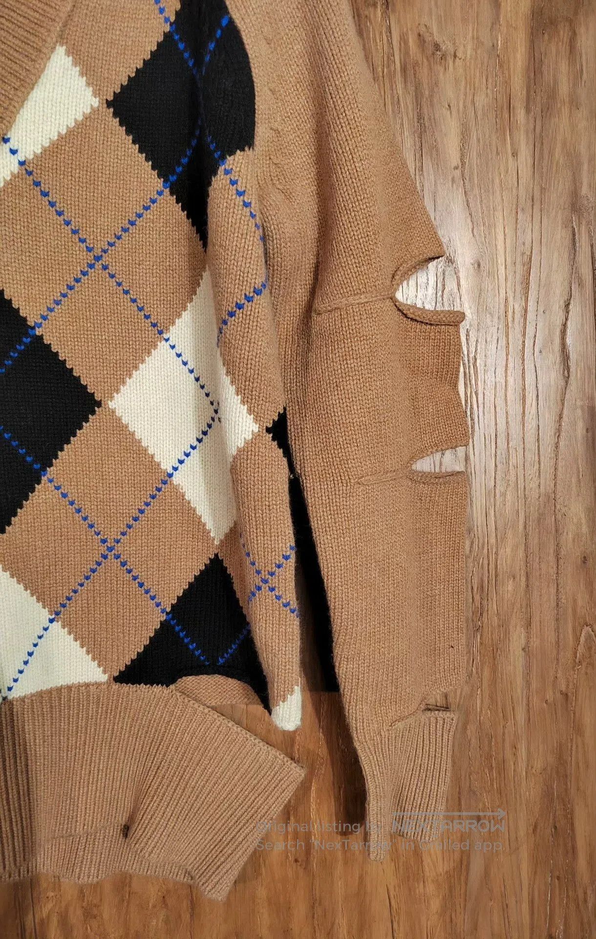 Burberry Burberry Diamond Patterned Knit Sweater. Size US XXS / EU 40 - 5 Thumbnail