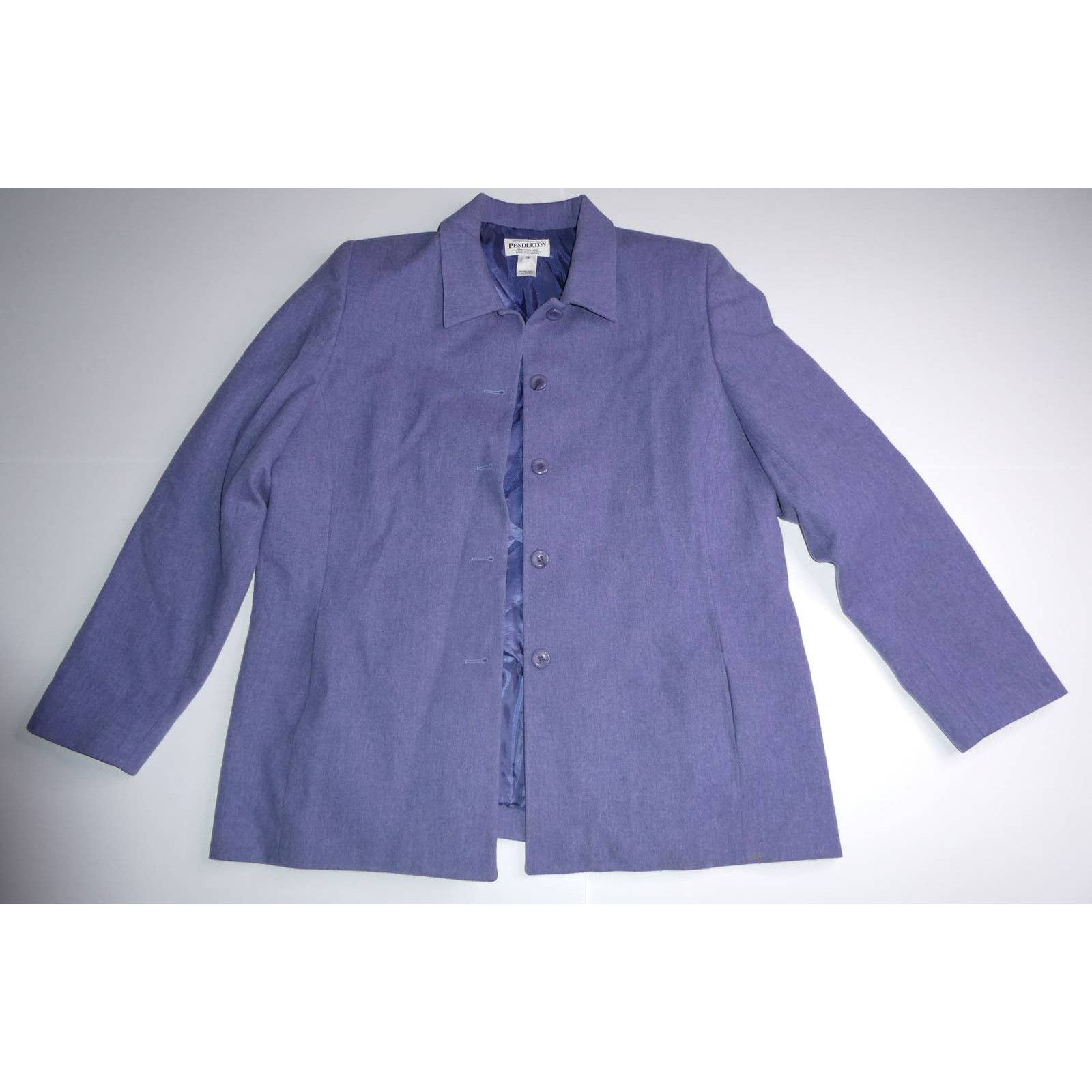 Pendleton Pendleton 100% virgin wool blazer, size 16, purple Size XXL / US 16-18 / IT 52-54 - 1 Thumbnail