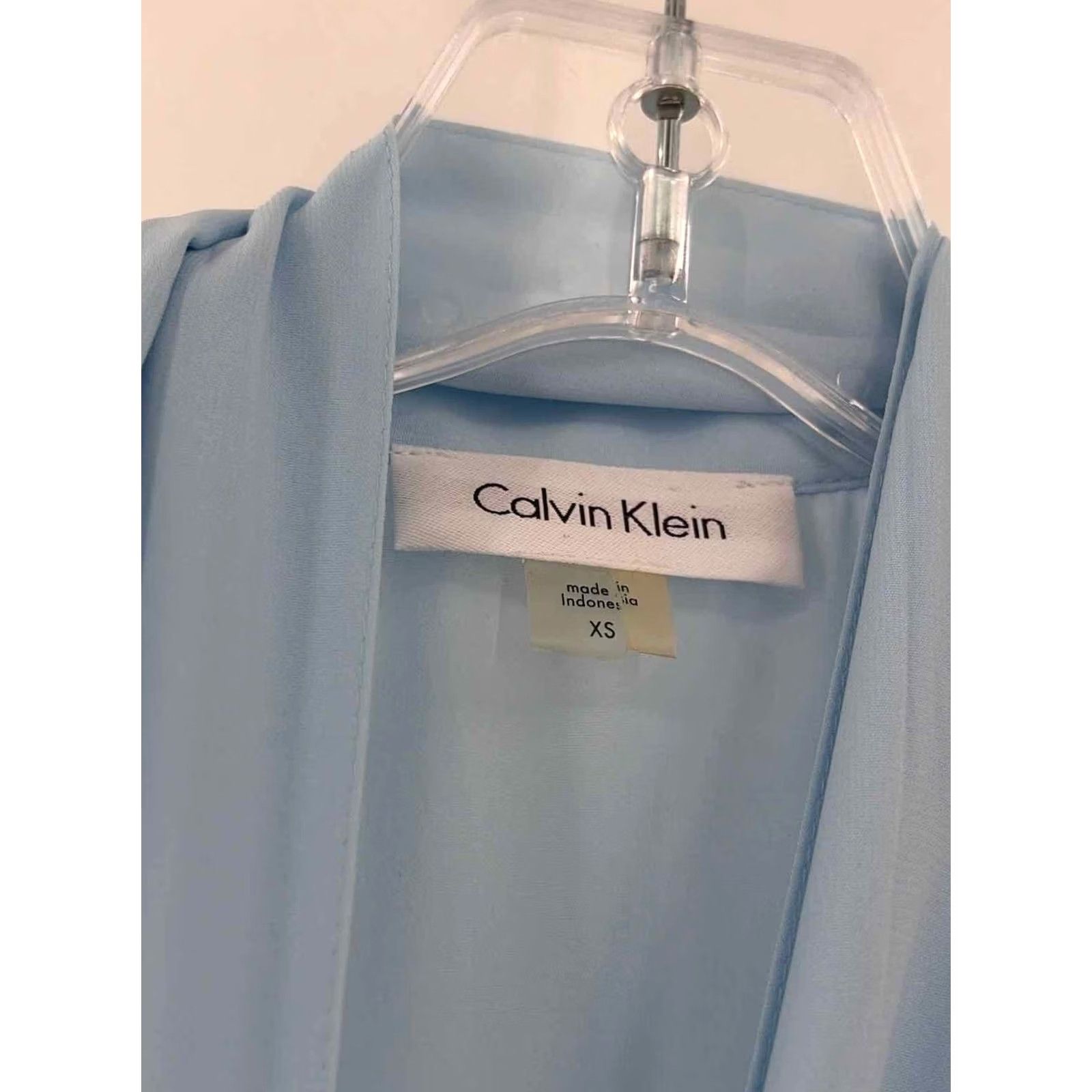 Calvin Klein Calvin Klein Tank Top Size XS Blue Button Down Pre-Owned Size XS / US 0-2 / IT 36-38 - 3 Thumbnail