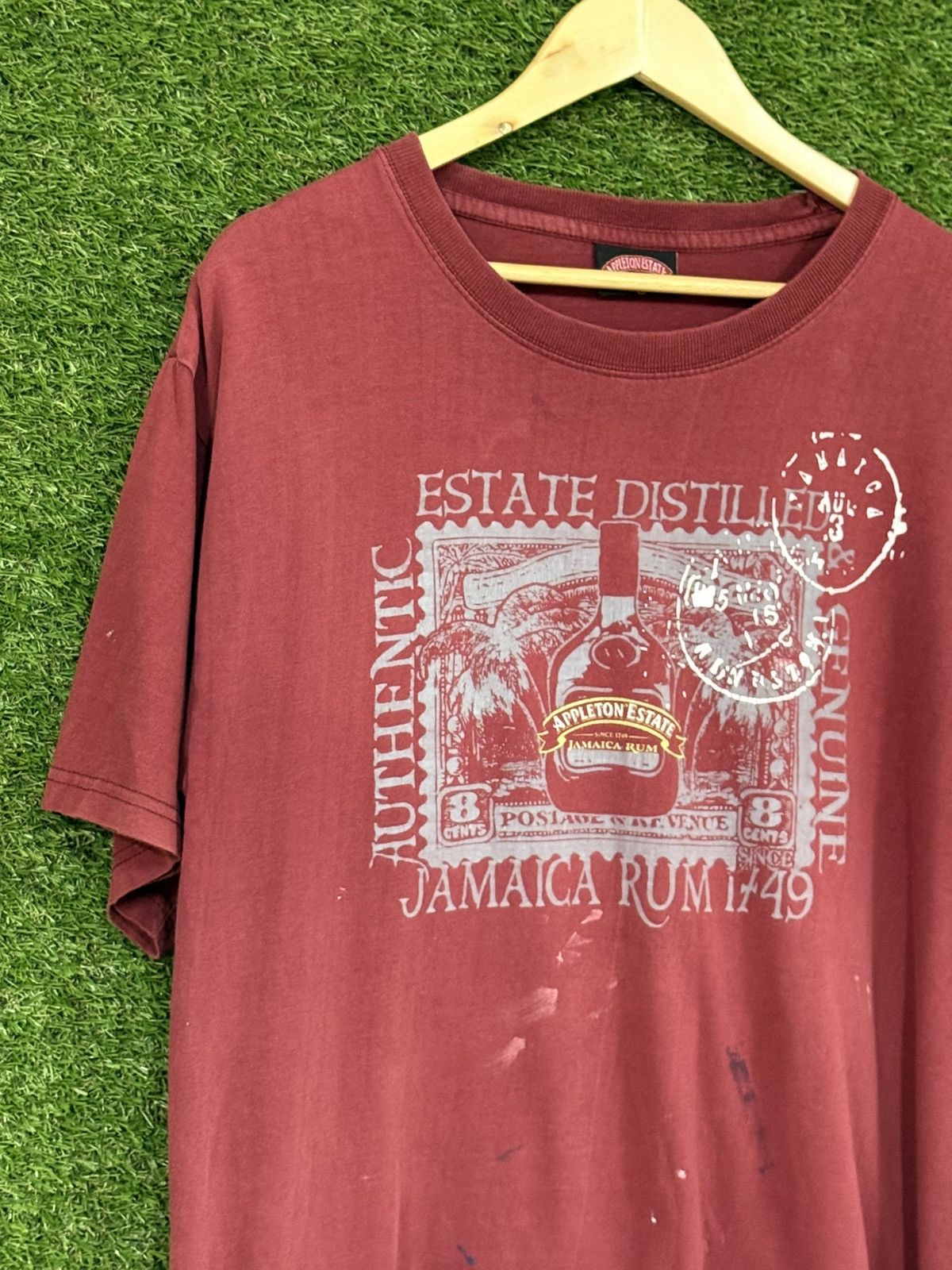 Vintage Vintage Distressed Appleton Estate Rum Jamaica Tee Red Large Size US L / EU 52-54 / 3 - 2 Thumbnail