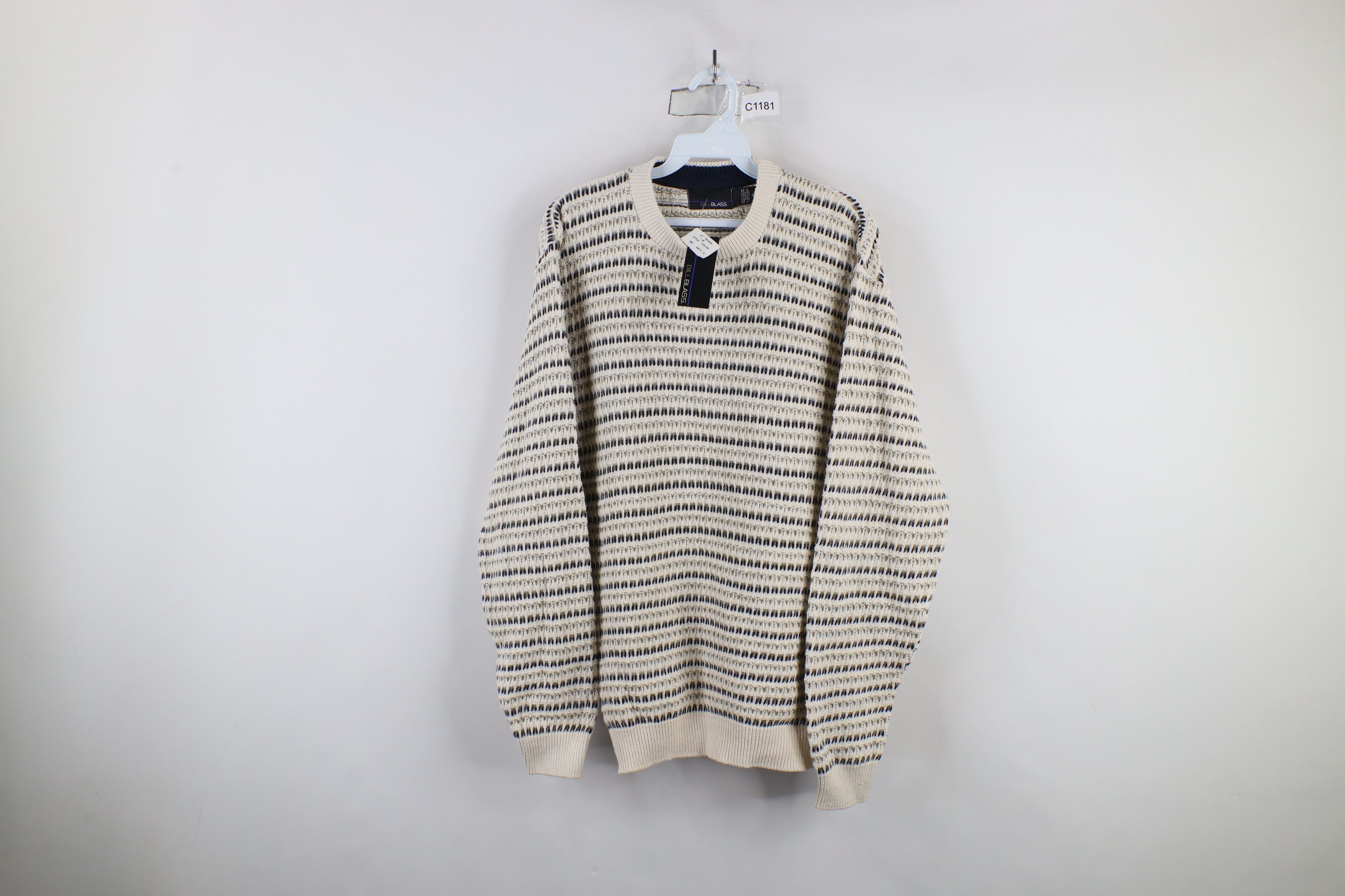 Deadstock Vintage 90s Streetwear Knit Crewneck Sweater