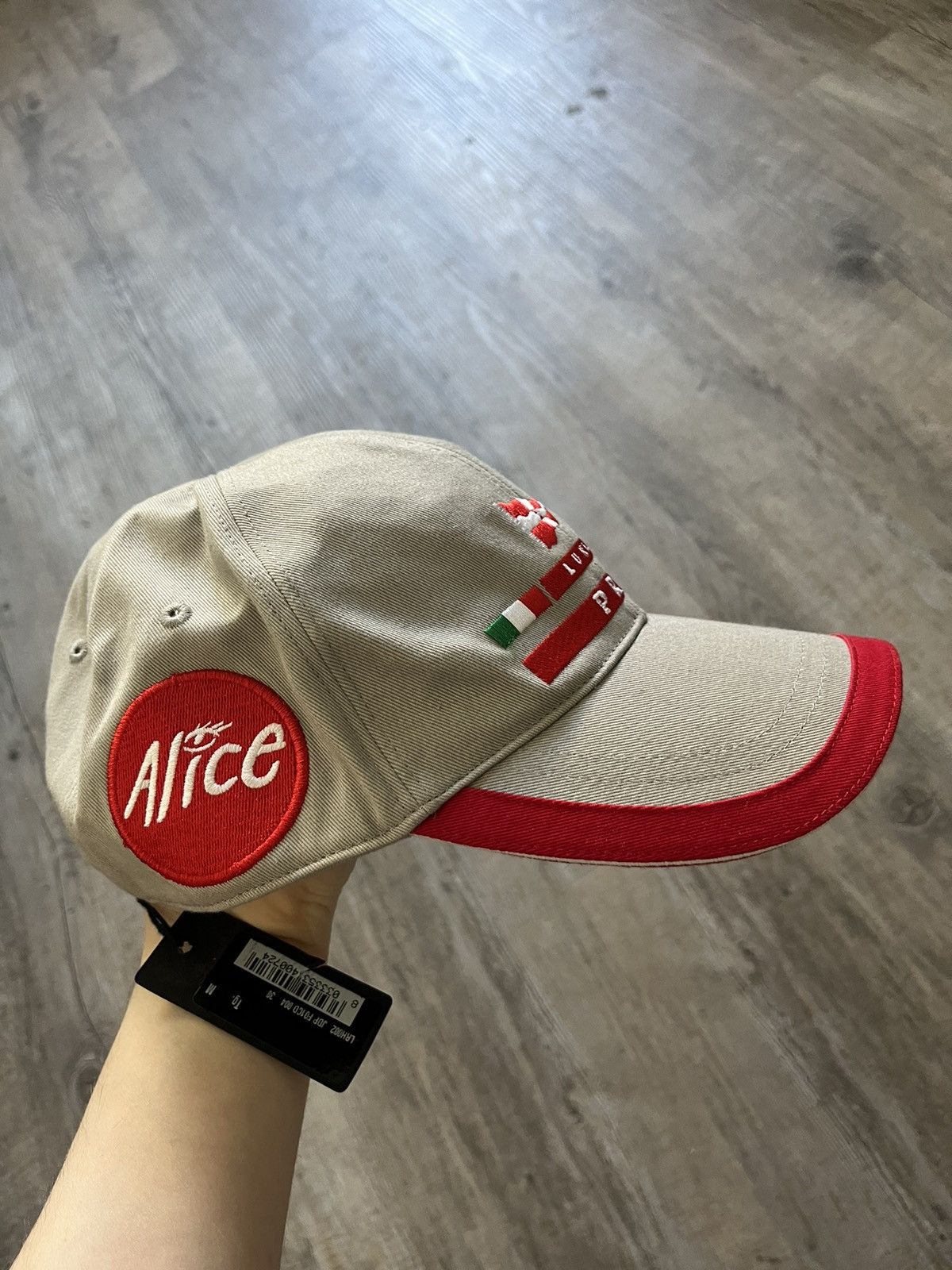 Prada Grey Luna Rossa Cap Size ONE SIZE - 1 Thumbnail