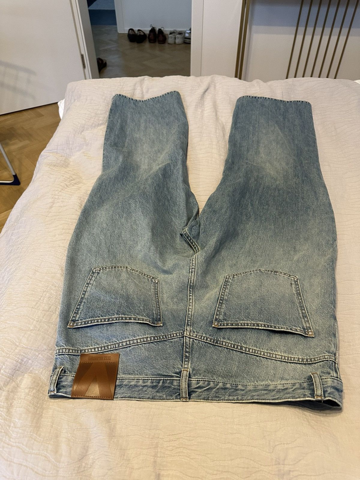 Valentino Valentino Wide Leg Denim Pants Runway Summer 2025 Size US 35 - 12 Thumbnail