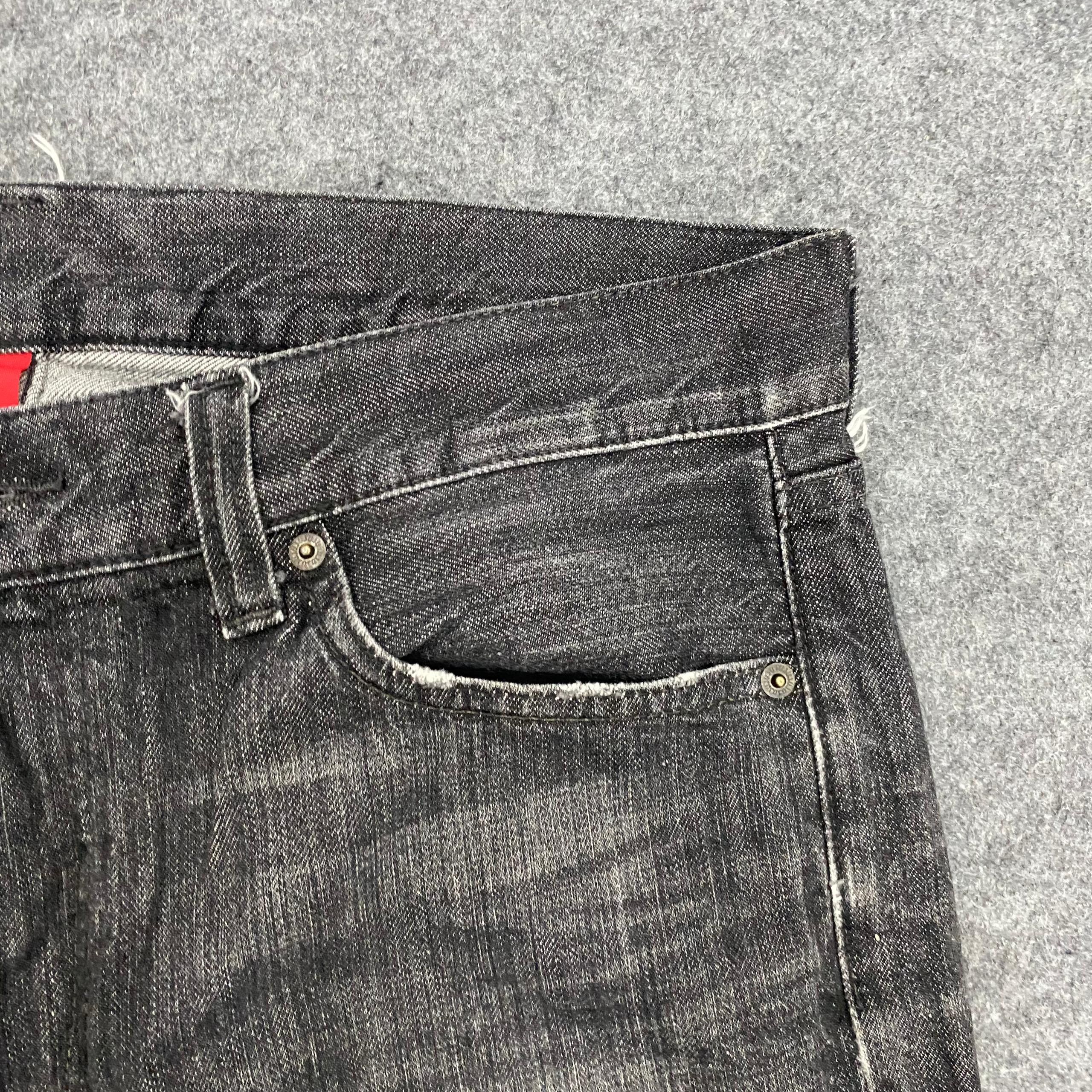 Uniqlo 💥Vintage Uniqlo Original Basic Distressed Denim Size US 36 / EU 52 - 8 Thumbnail