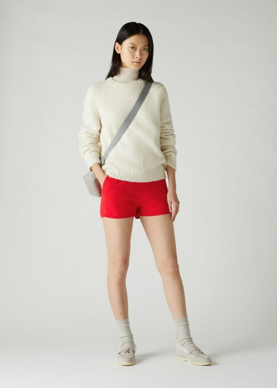 Loro Piana o1srvl11e0524 Shorts in Red Size 34" / US 12 / IT 48 - 2 Thumbnail