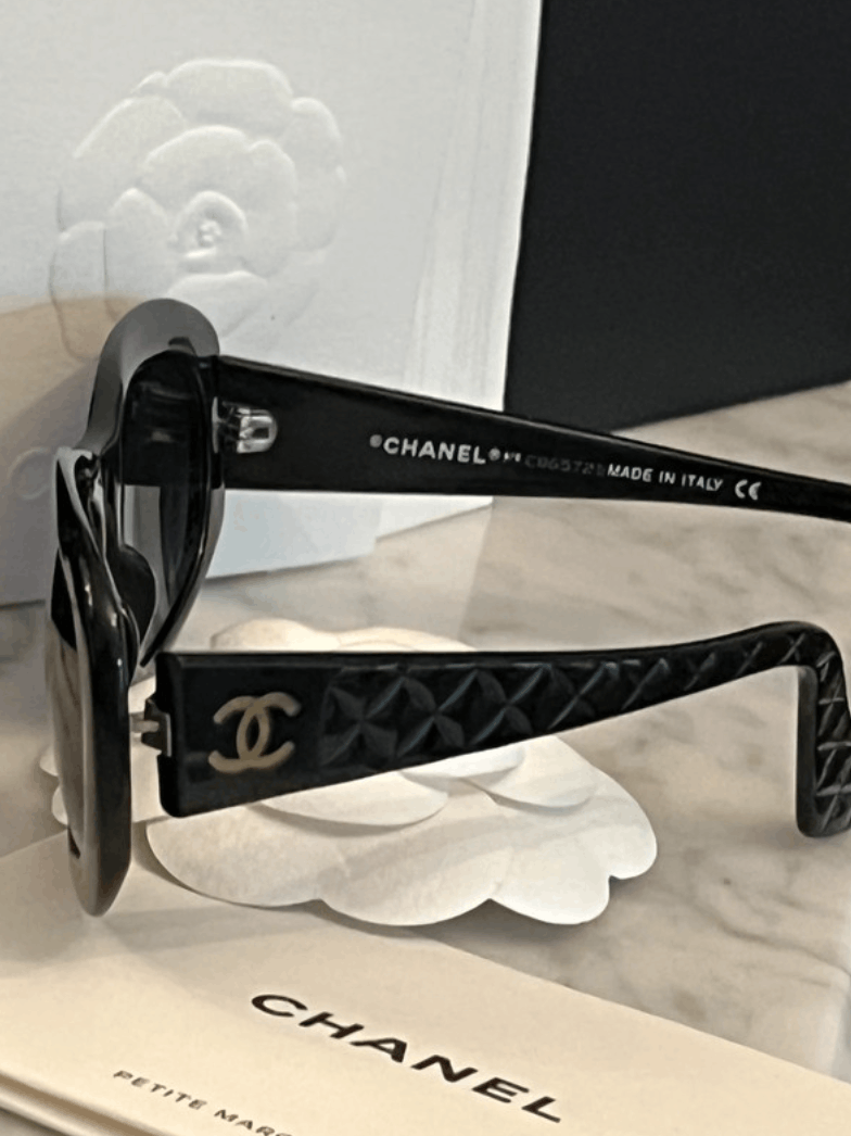 Chanel × Vintage CHANEL Sunglasses Rimless Rhinestone 4017 Shields RI832 Size ONE SIZE - 6 Thumbnail