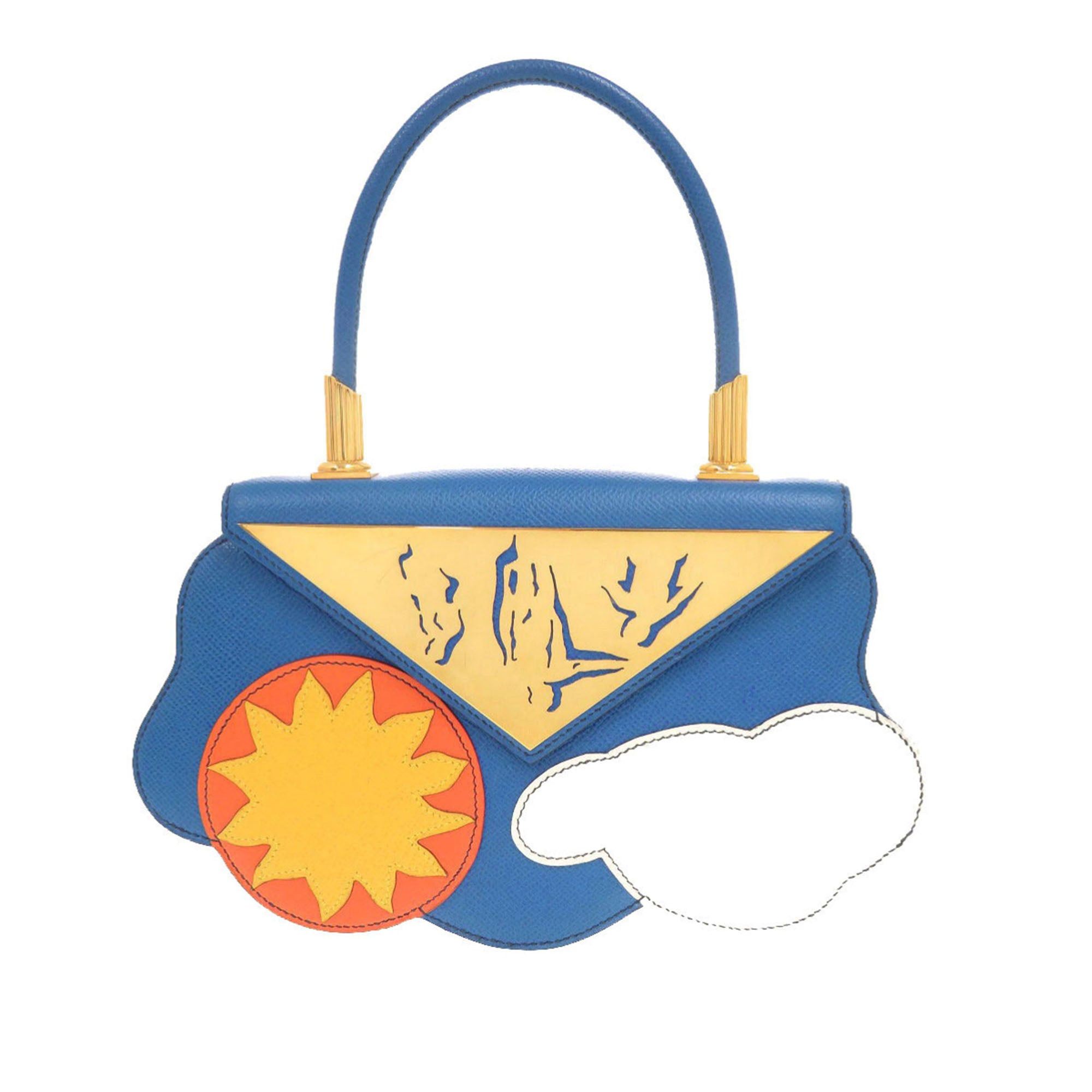 Hermes Limited Edition Mini Courchevel Sun and Cloud Handbag Size ONE SIZE - 1 Thumbnail
