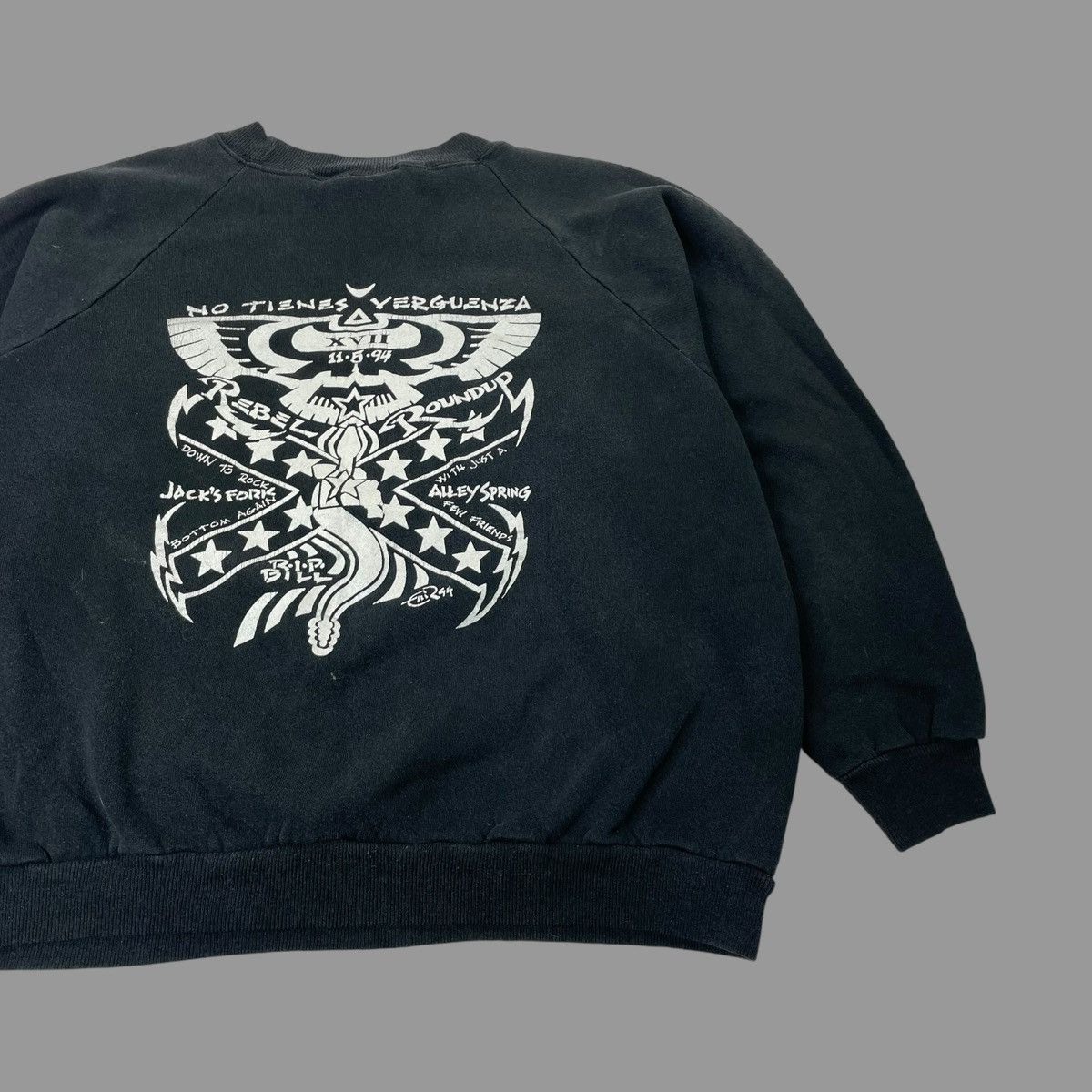Vintage Vintage 90s rebel round up sweatshirt Size US M / EU 48-50 / 2 - 4 Thumbnail
