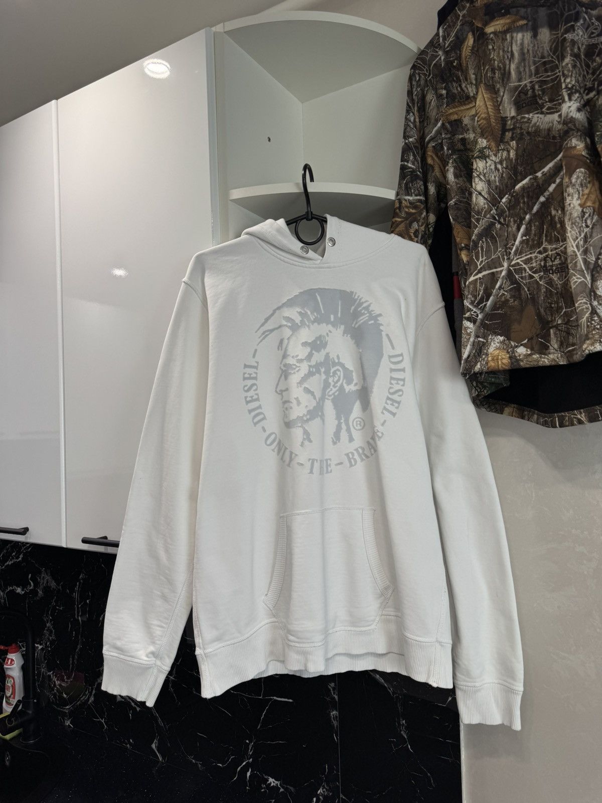 Diesel Vintage Diesel Hoodie Big Logo Japanese Boxy Avant Garde Y2K Size US L / EU 52-54 / 3 - 1 Thumbnail