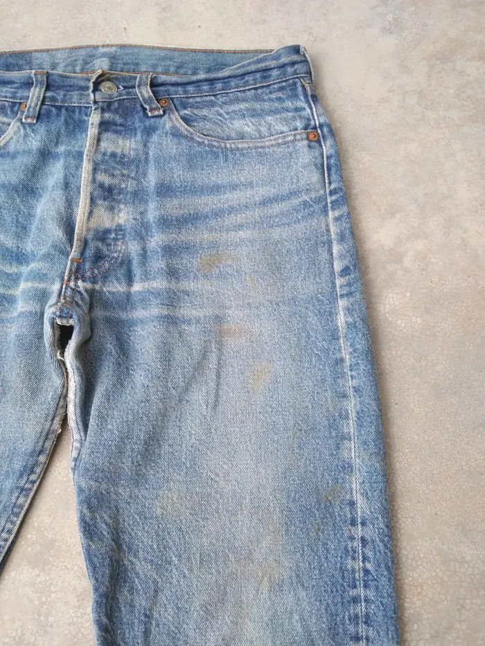 Levi's 80s Vintage Levis 501 Made In USA Distressed Jeans 31x30 Size US 31 - 9 Thumbnail