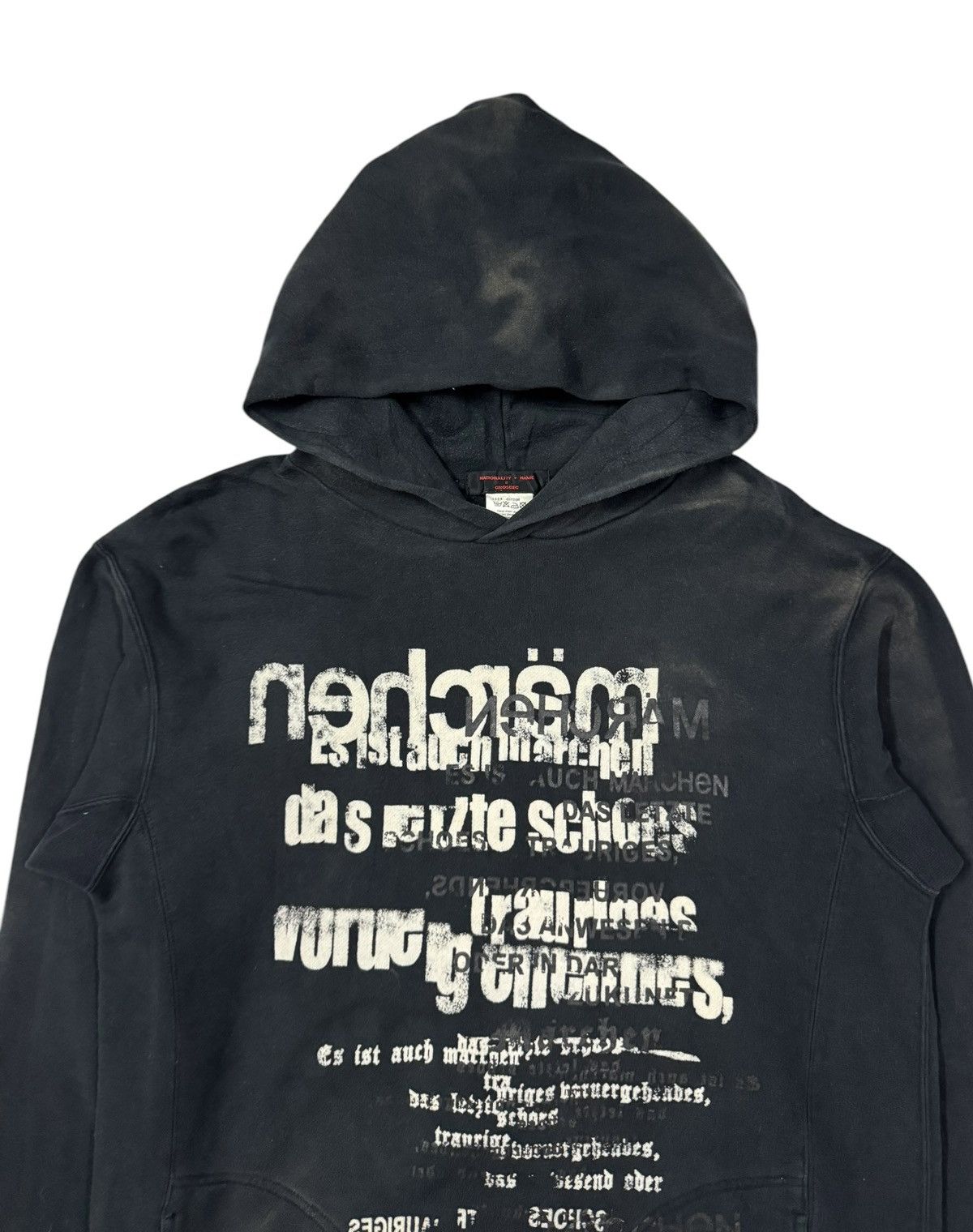 Costume National × If Six Was Nine × Vintage Vtg🔥National Name Grosbec Poem Pullover Hoodies Size US M / EU 48-50 / 2 - 3 Thumbnail