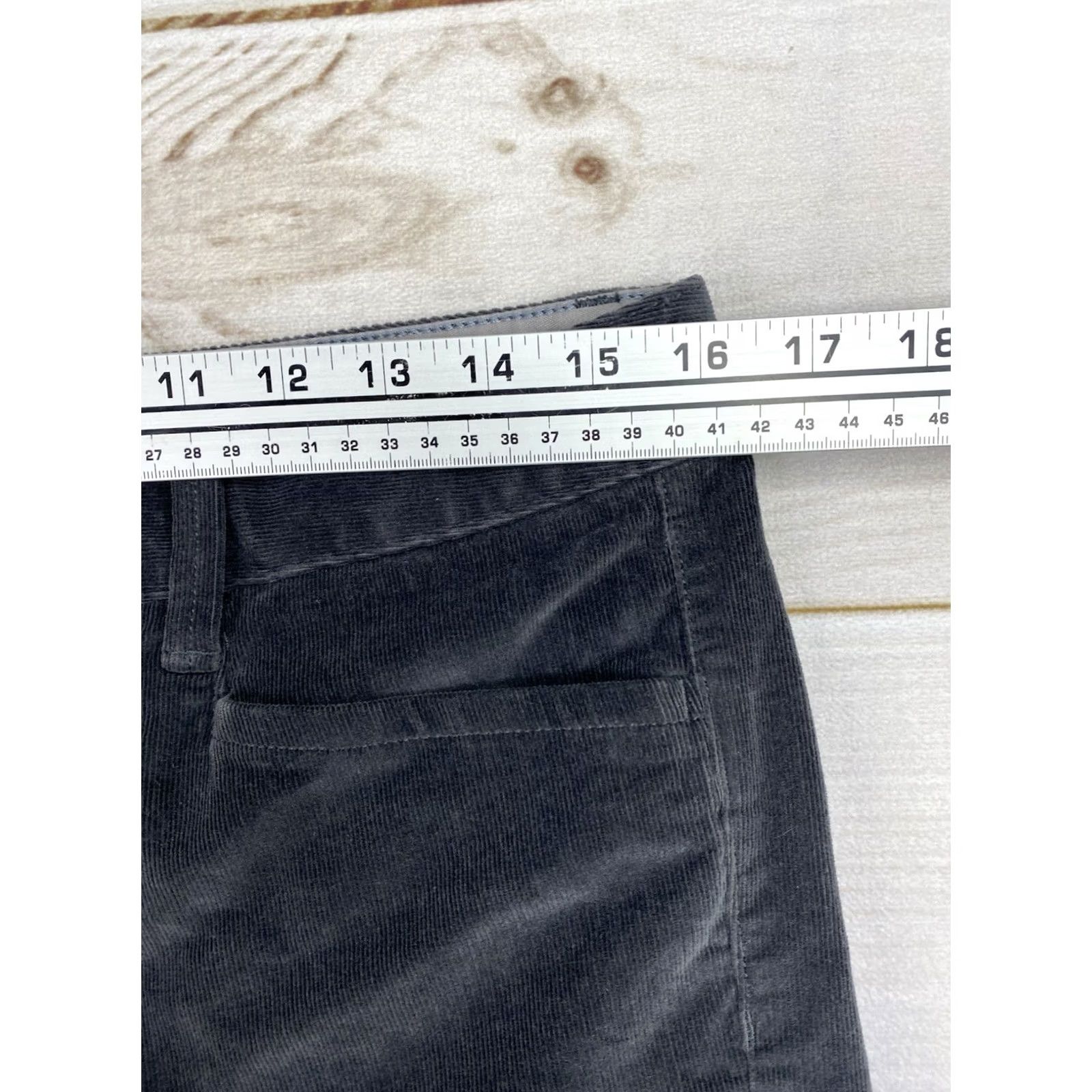 Banana Republic Banana Republic Corduroy Pants Women's 28 Gray Bootcut Mid Rise Straight Leg Casual Travel Staples Size 28" / US 6 / IT 42 - 4 Thumbnail