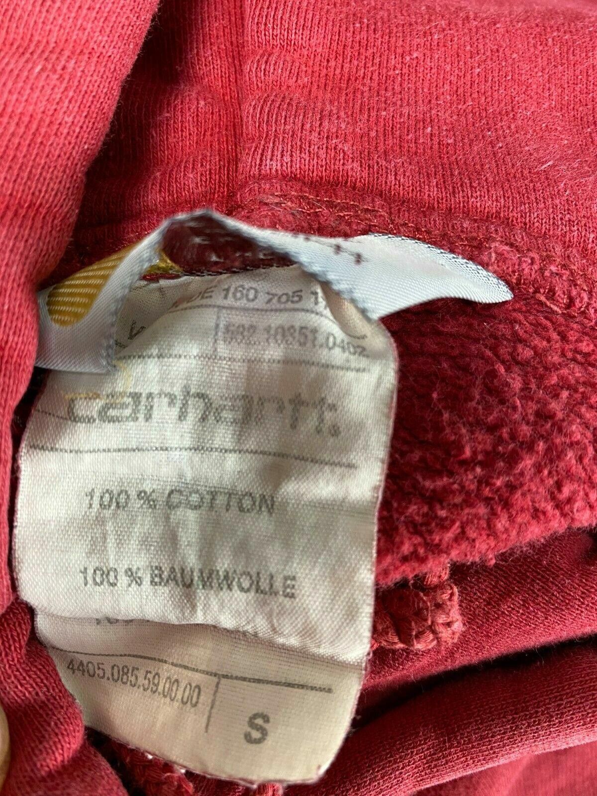 Carhartt Men Carhartt Red Full Zip Cotton Hoodie Sweater Size S Size US S / EU 44-46 / 1 - 9 Thumbnail