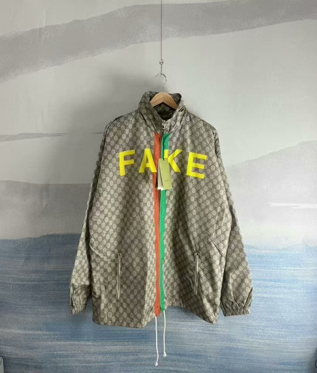Gucci gucci red green striped rain jacket size 48 Size US L / EU 52-54 / 3 - 1 Thumbnail