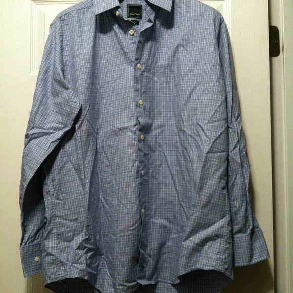 David Donahue DAVID DONAHUE MENS BLUE 100%COTTON DRESS SHIRT 17.5/34-35 Size US XL / EU 56 / 4 - 4 Thumbnail