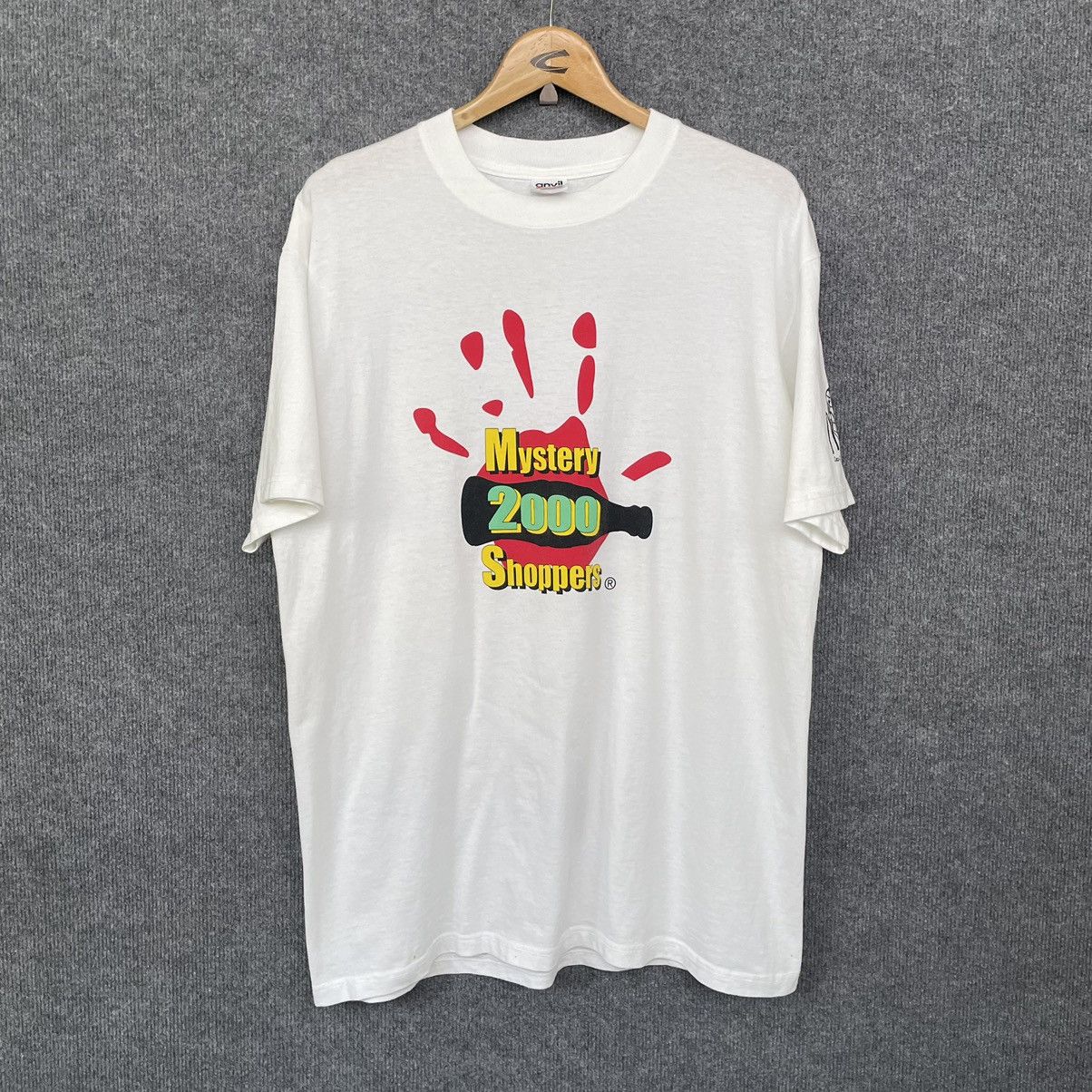 Vintage 2000s Coca Cola x Mcdonald Mystery 2000 Shoppers Promo Tee Size US L / EU 52-54 / 3 - 1 Thumbnail