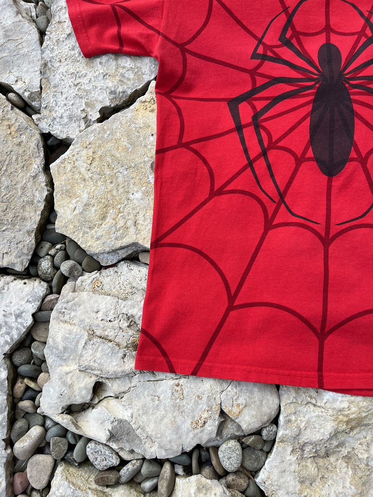Marvel Comics × Vintage Vintage Spider-Man y2k all over print tee t-shirt spyder web Size US M / EU 48-50 / 2 - 6 Thumbnail