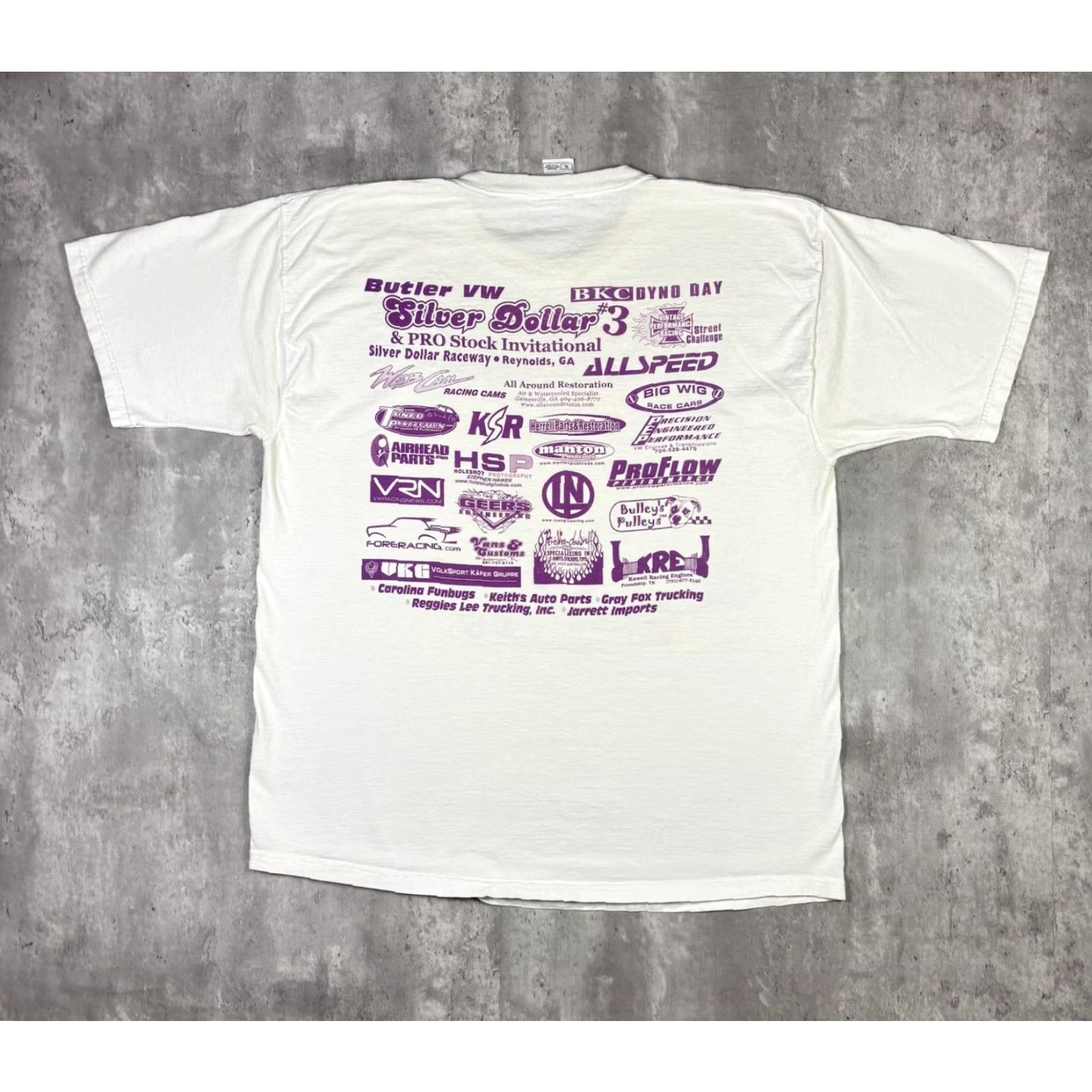 Fruit Of The Loom VINTAGE Hot Rod Car Promo T Shirt White Double Sided Adult XL 2000s Size US XL / EU 56 / 4 - 2 Thumbnail
