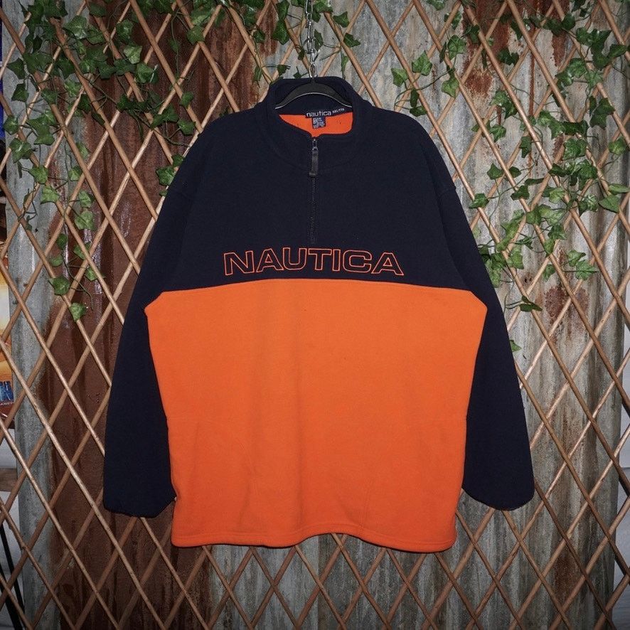 Nautica XXL - Vintage Y2K Nautica embroider quarter zip sweatshirt Size US XXL / EU 58 / 5 - 1 Thumbnail