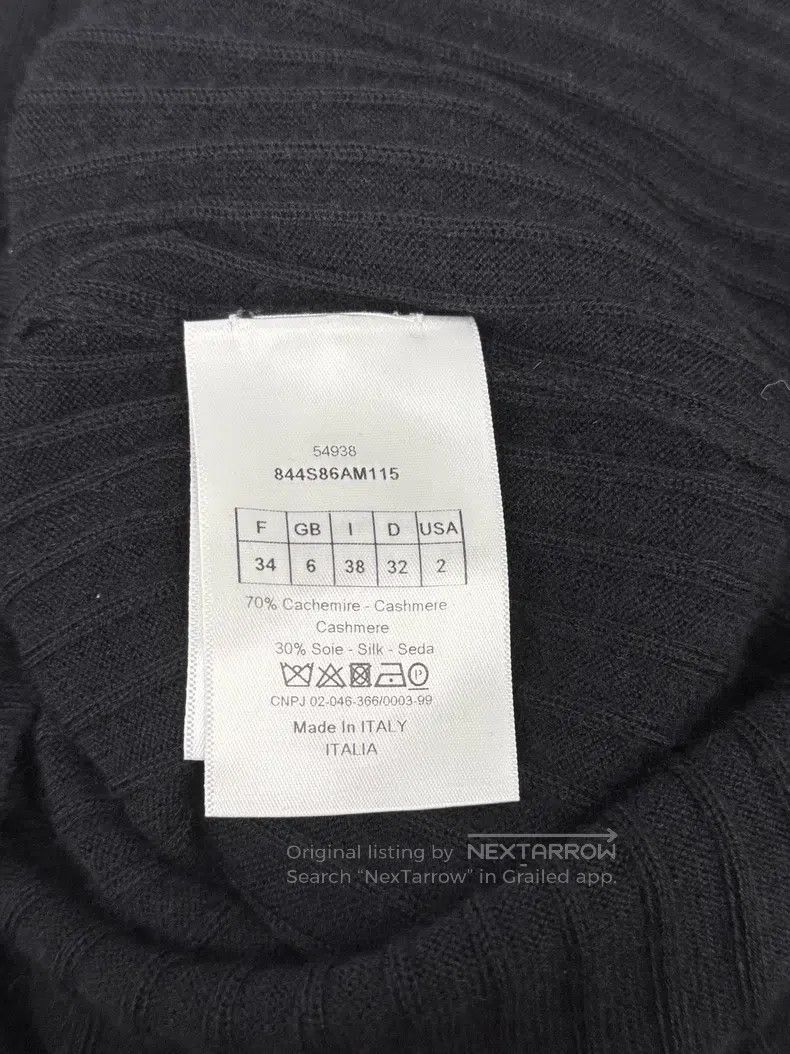 Dior Dior Black Turtleneck Knitted Undershirt Size XXS / US 00 / IT 34 - 5 Thumbnail