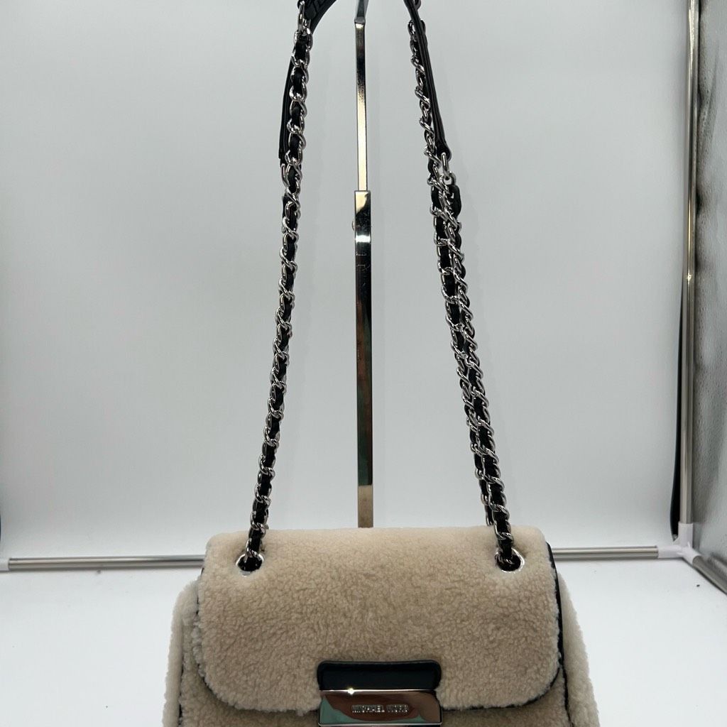 Michael Kors Michael Kors Sloan Shearling Small Chain Shoulder Bag Size ONE SIZE - 2 Thumbnail