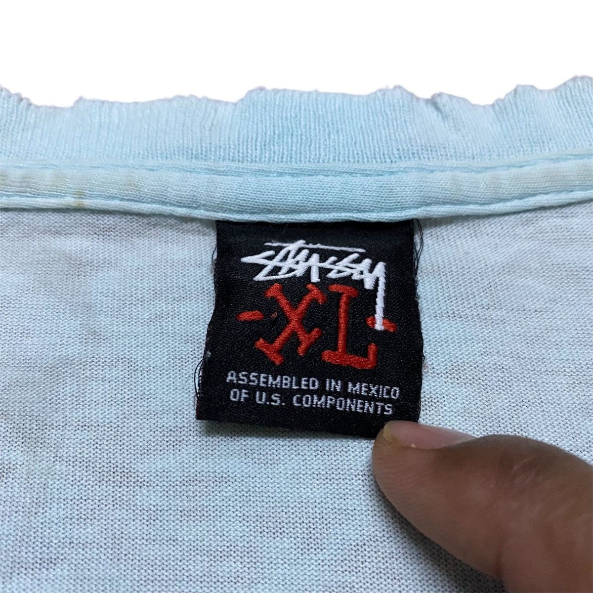 Stussy Rare‼️🔥Vintage Distress Stussy World Tribe Over Print T-Shirt Size US L / EU 52-54 / 3 - 5 Thumbnail
