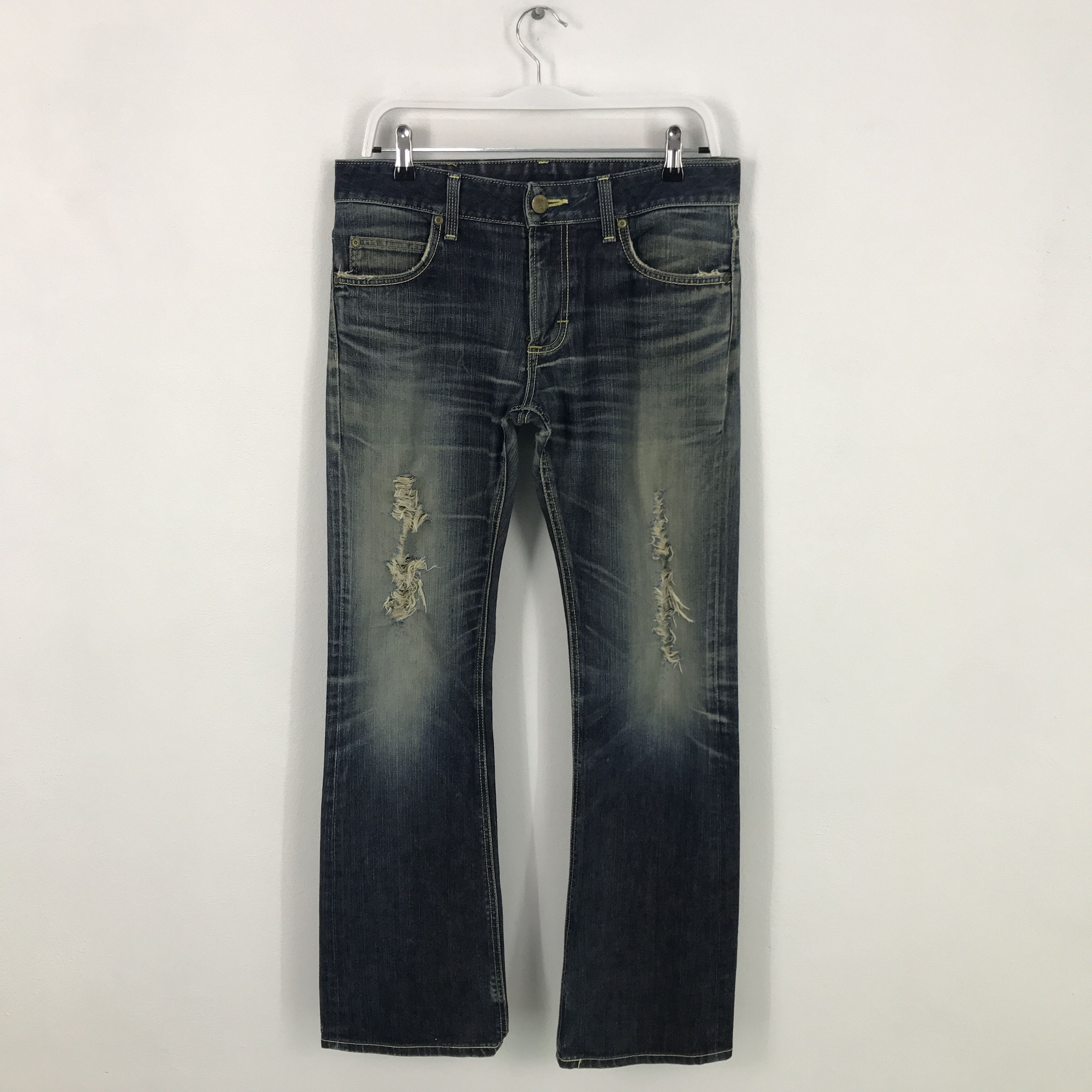 Japanese Brand × Lee Rare Gold Label Lee riders distressed Denim Jeans Size US 31 - 1 Thumbnail