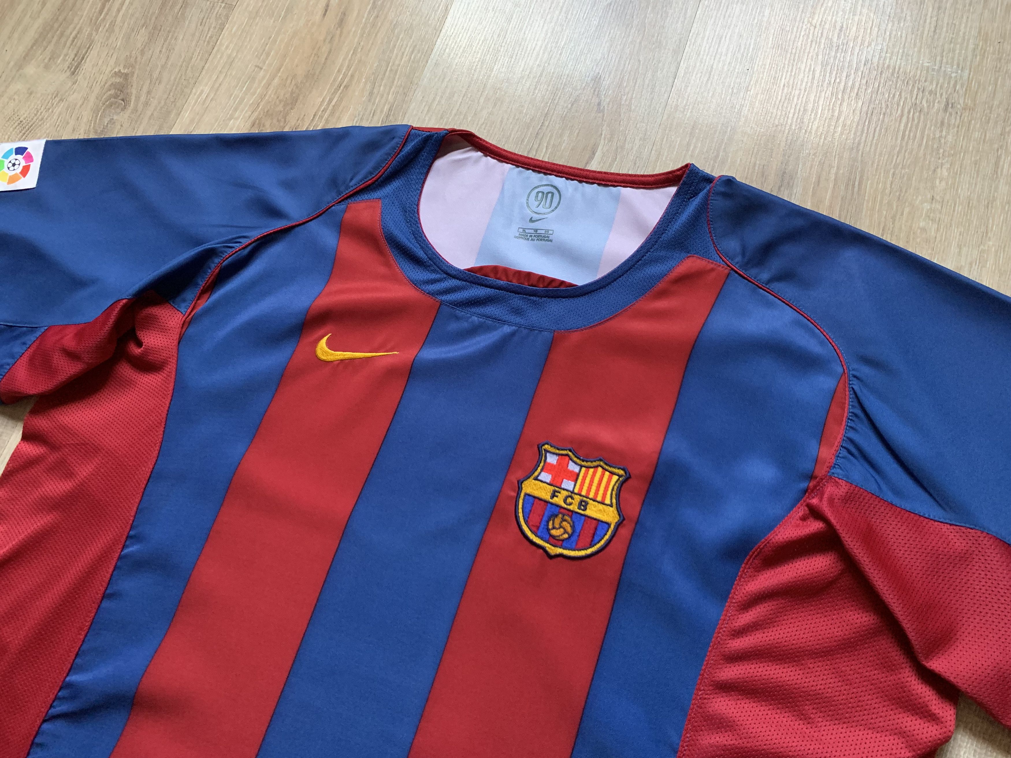 Nike Vintage Nike Barcelona Home Football Shirt 2004-2005 Size US XL / EU 56 / 4 - 4 Thumbnail