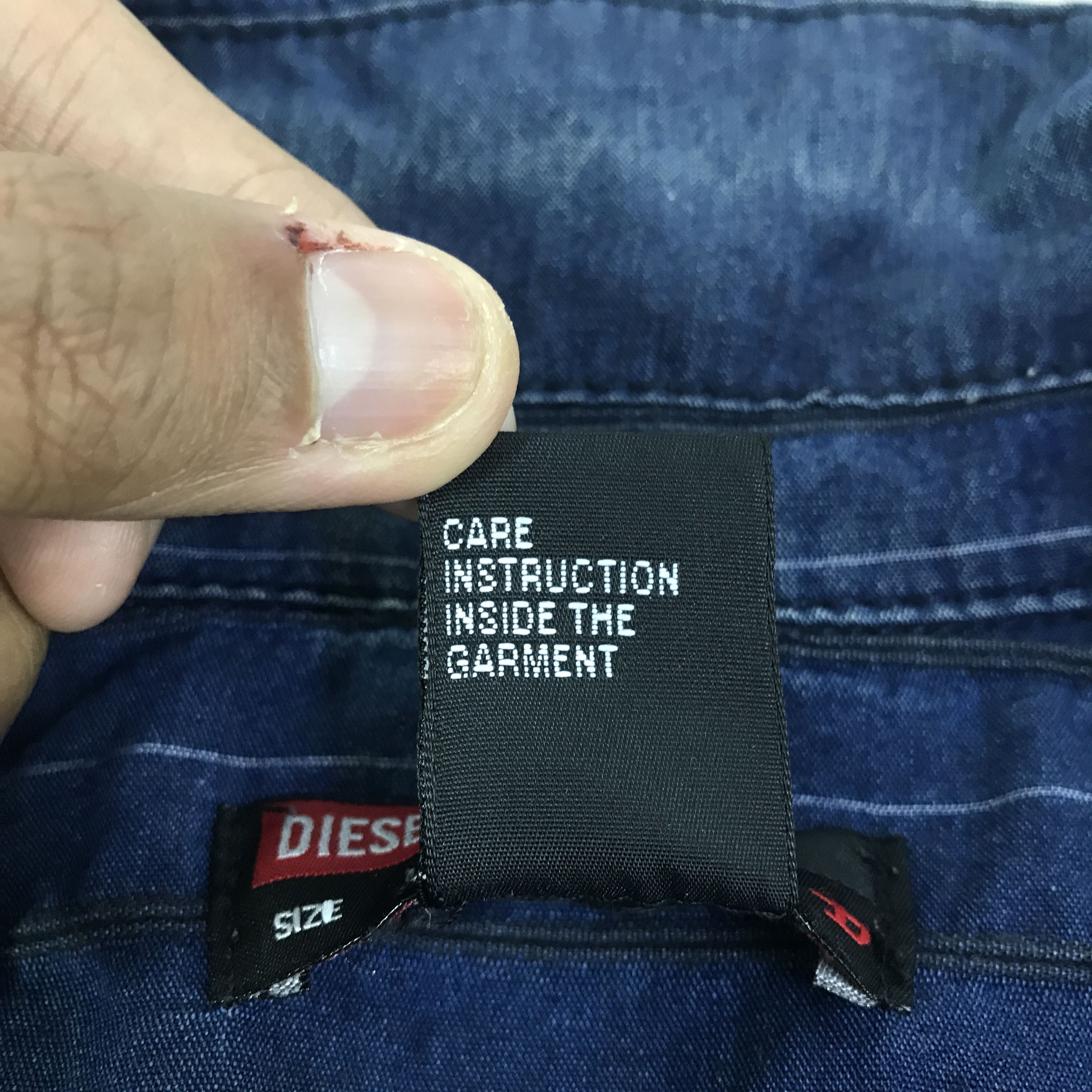 Diesel Vintage Diesel Button Ups indigo Jacket K125B8 Size US L / EU 52-54 / 3 - 14 Thumbnail