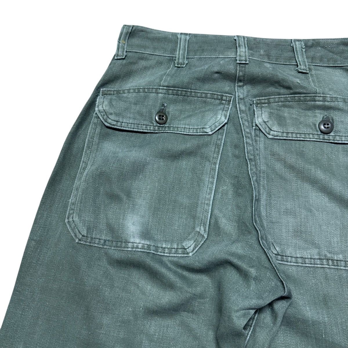 Vintage Vintage US Army OG107 Poplin Fatigue Pants Namwar Size US 28 / EU 44 - 10 Thumbnail