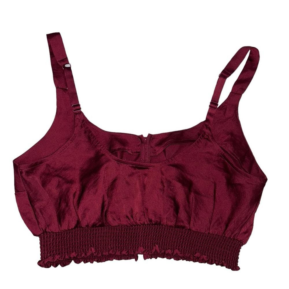 Free People Free People l NWT Intimately Smocked Button-Down Crop Top XS Size XS / US 0-2 / IT 36-38 - 3 Thumbnail