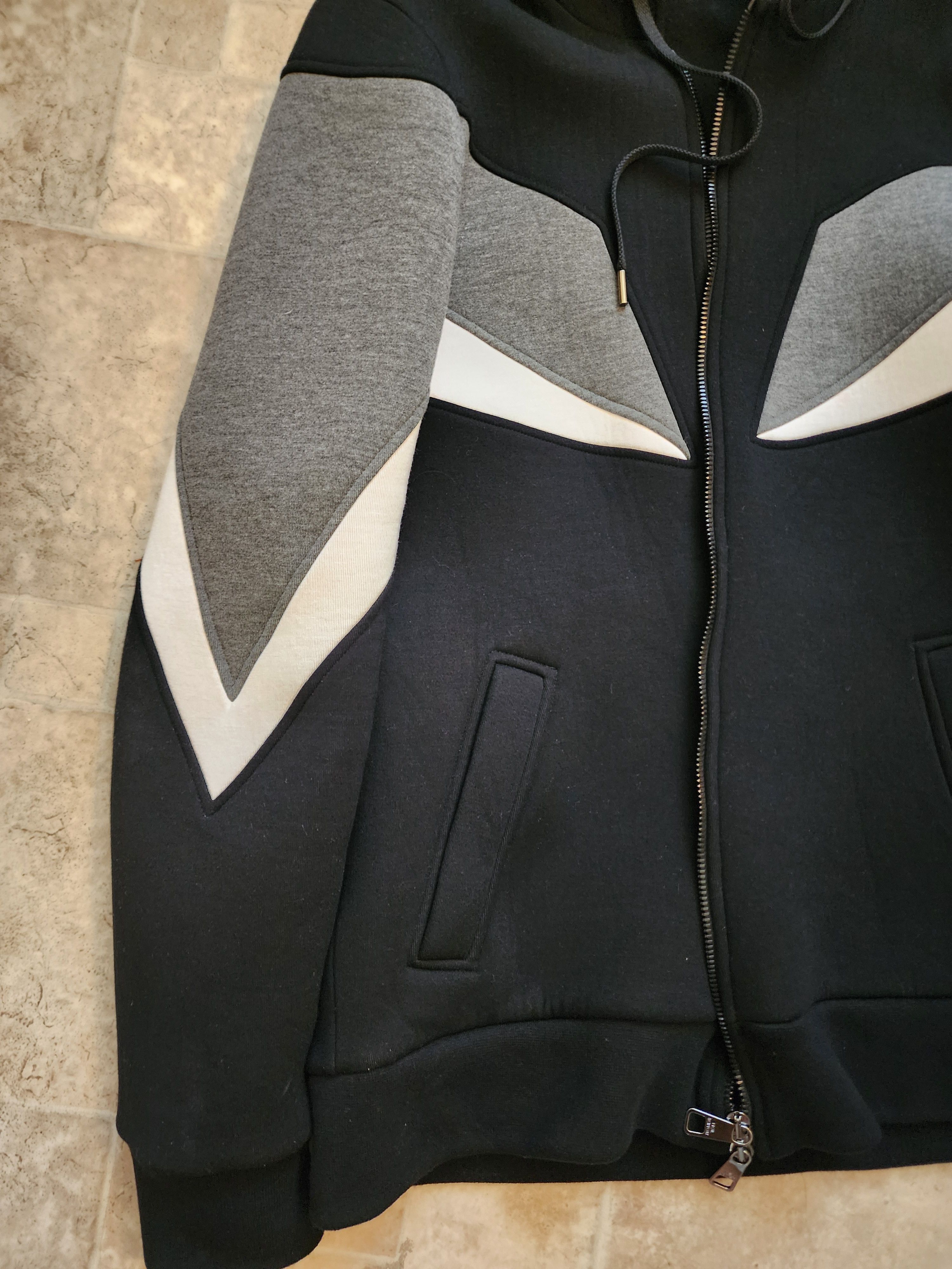 Neil Barrett NEIL BARRETT MODERNIST NEOPRENE HOODIE SIZE SMALL Size US S / EU 44-46 / 1 - 2 Thumbnail
