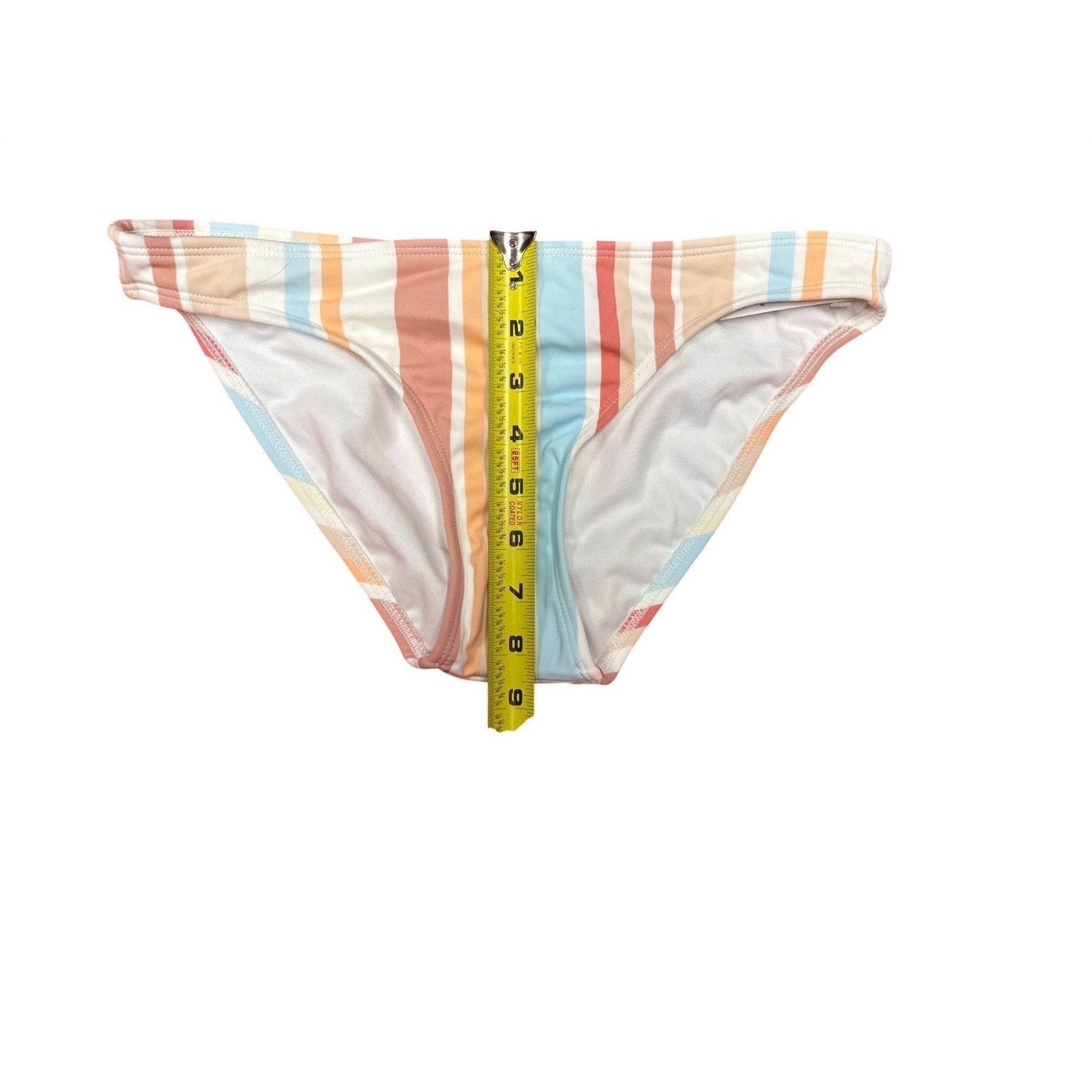 Other Striped Bikini Bottoms Medium Multicolor By Xhilaration Size ONE SIZE - 10 Thumbnail