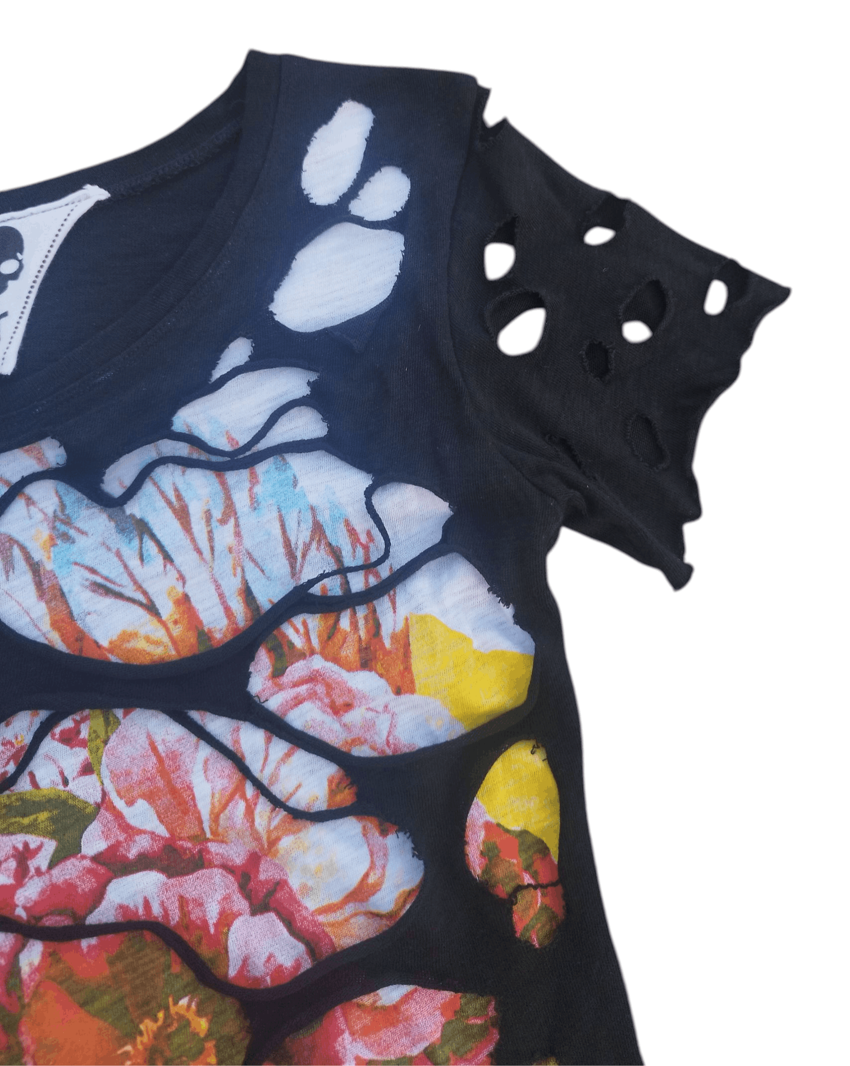 The Unbranded Brand Distroyed skull t-shirt Size M / US 6-8 / IT 42-44 - 2 Thumbnail