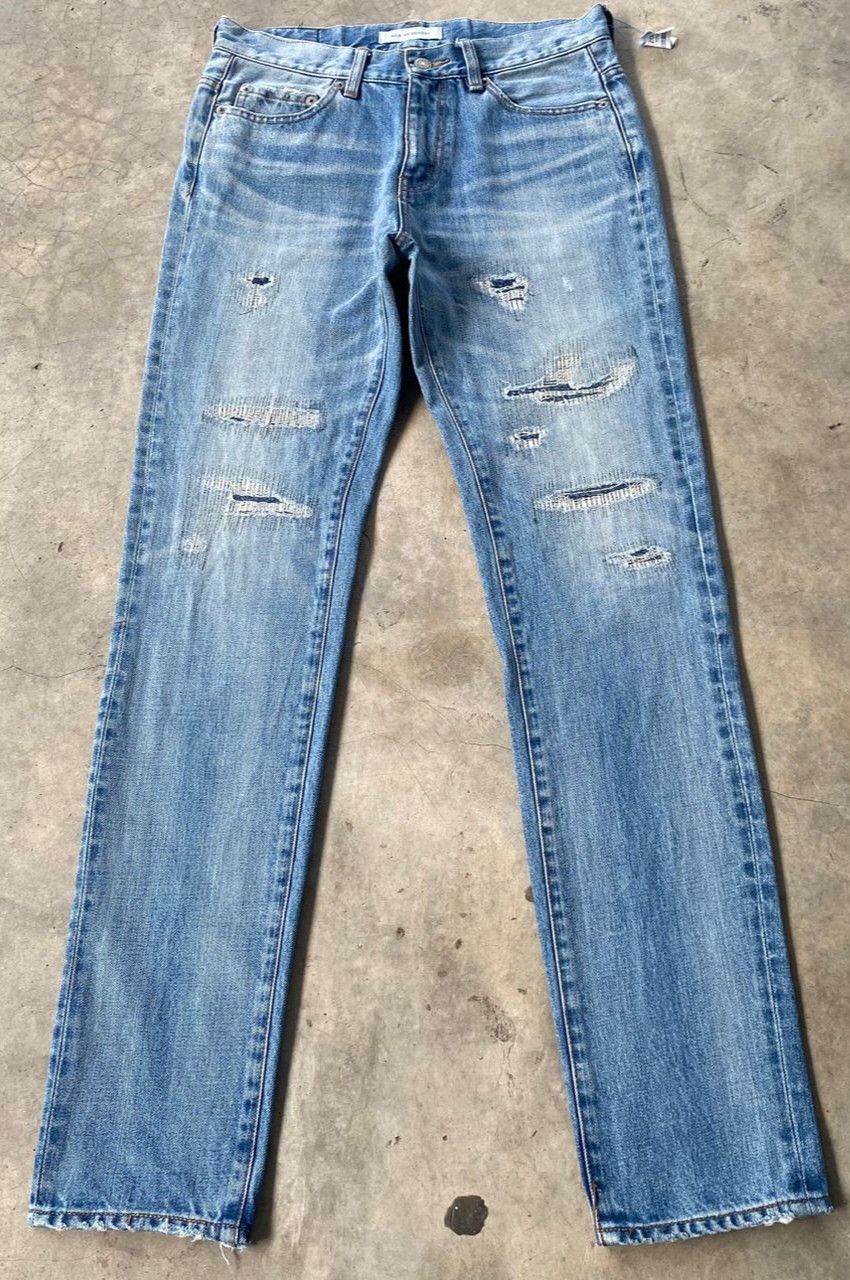 MOUSSY Vintage Azul by Moussy Distressed Slim Denim Size US 29 - 2 Thumbnail