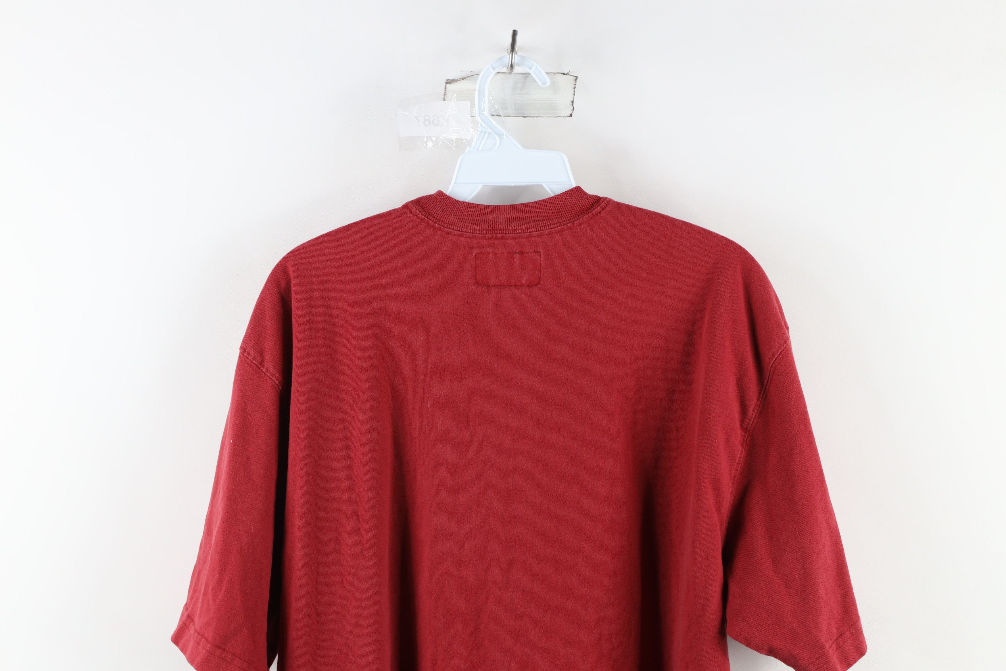 Abercrombie & Fitch × Vintage Vintage 90s Abercrombie & Fitch Out Lacrosse T-Shirt Red Size US M / EU 48-50 / 2 - 7 Thumbnail