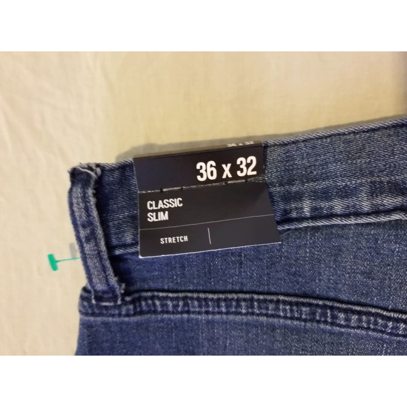 Express Express Jeans Slim Denim Pants 36x32 38x32 Mens Blue Cotton 5-Pocket Jeans Stretch Regular Slim Straight Vintage No Size US 36 / EU 52 - 3 Thumbnail