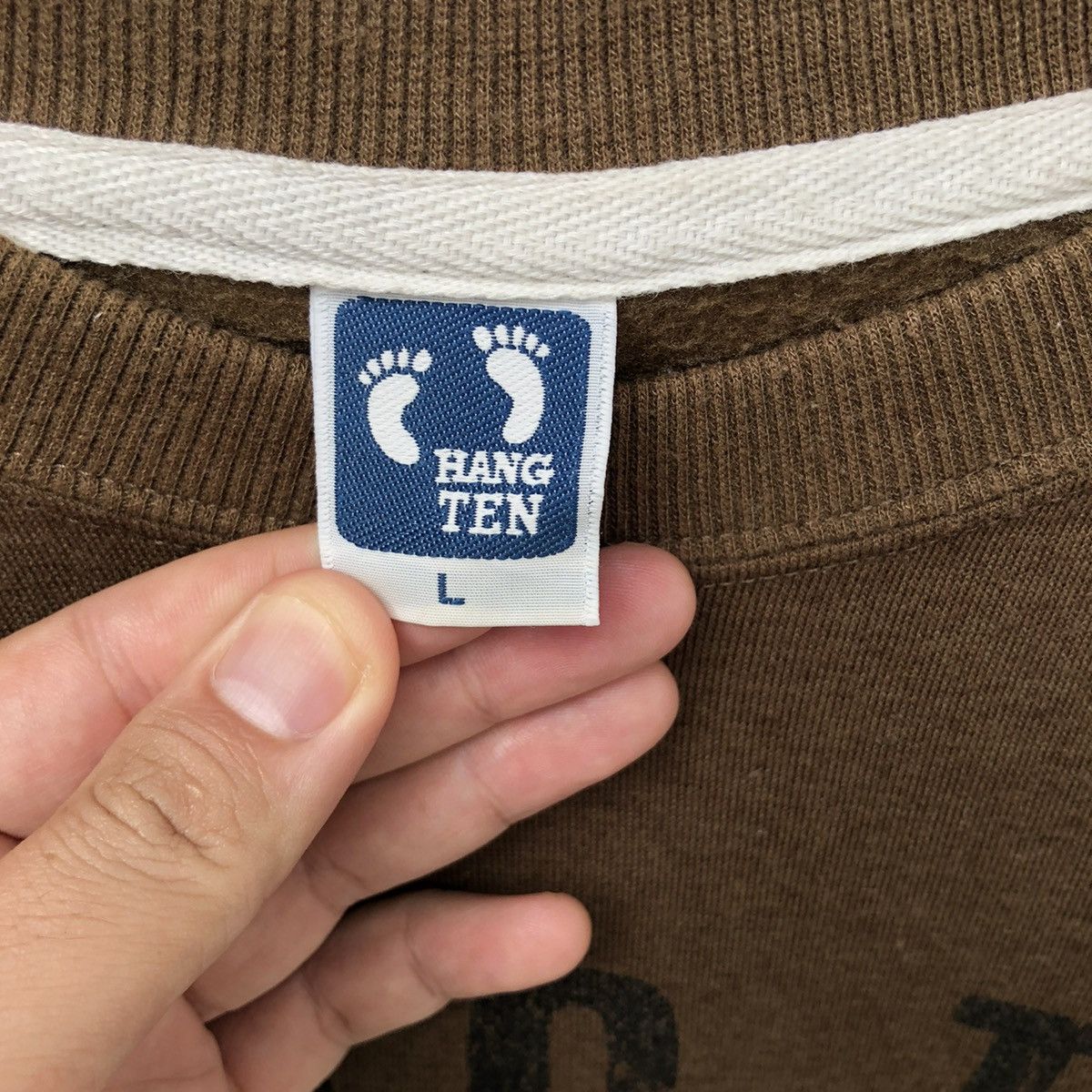 Hang Ten Vintage Hang Ten Spell Out Sweatshirt | L | Swag Size US L / EU 52-54 / 3 - 3 Thumbnail