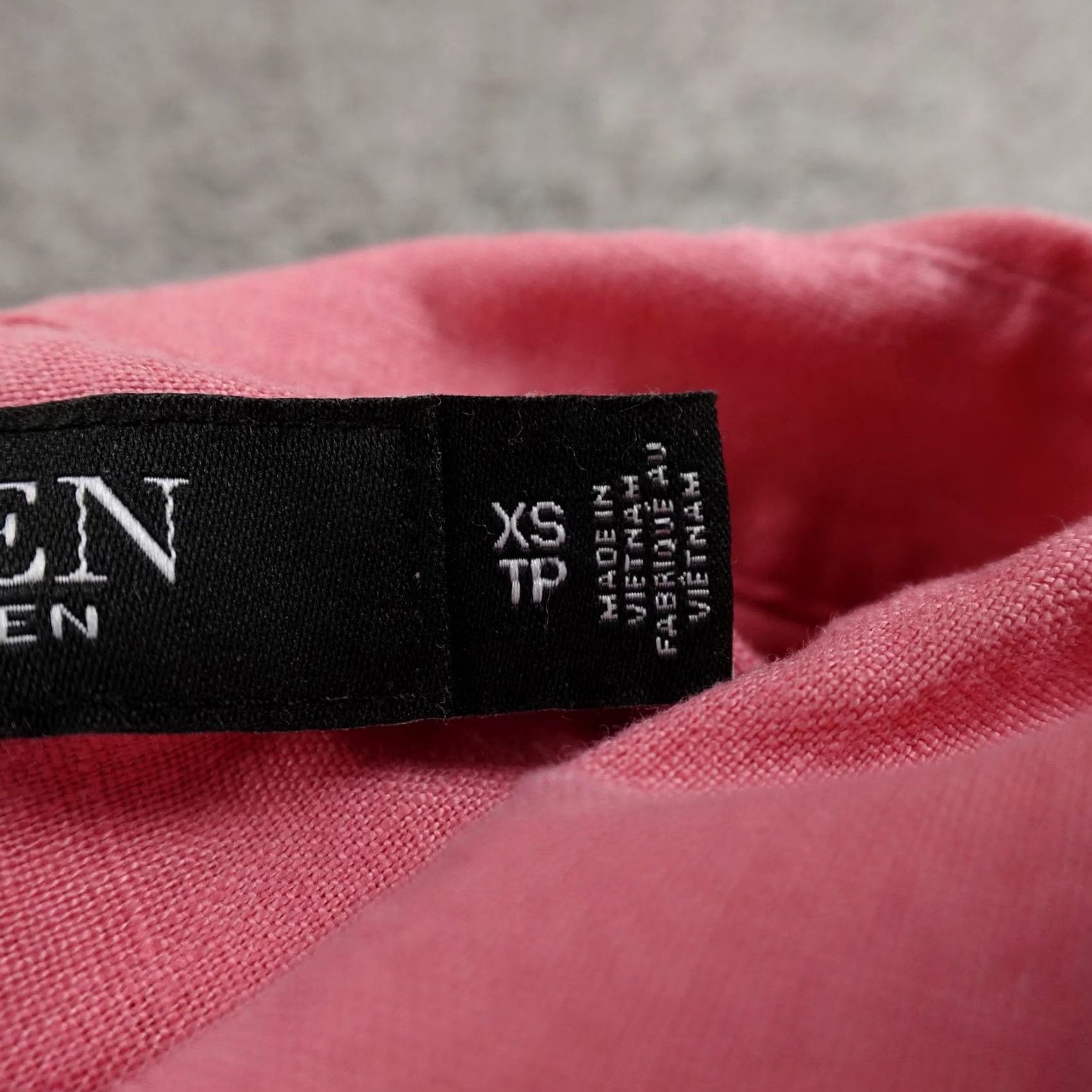 Ralph Lauren Ralph Lauren Shirt Womens XS Pink Linen Chambray Long Sleeve Button Up Beach Top Size XS / US 0-2 / IT 36-38 - 5 Thumbnail